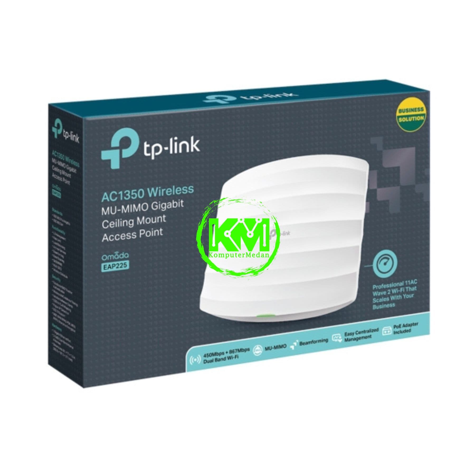 TP-LINK EAP225 INDOOR AC1350 WIRELESS MU-MIMO GIGABIT CEILING MOUNT ACCESS POINT - Image 6