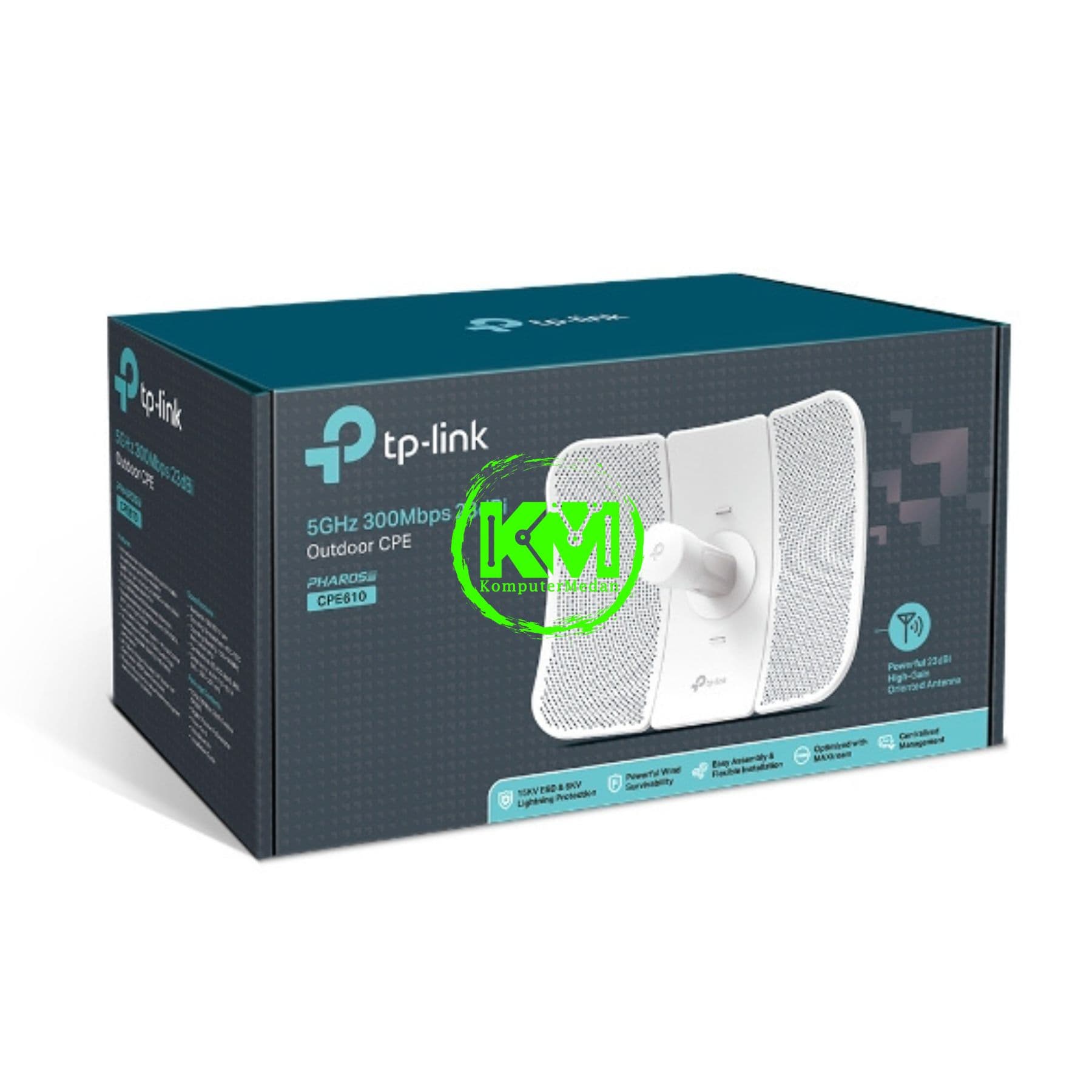 TP-LINK CPE610 5GHZ 300MBPS 23DBI OUTDOOR CPE - Image 4