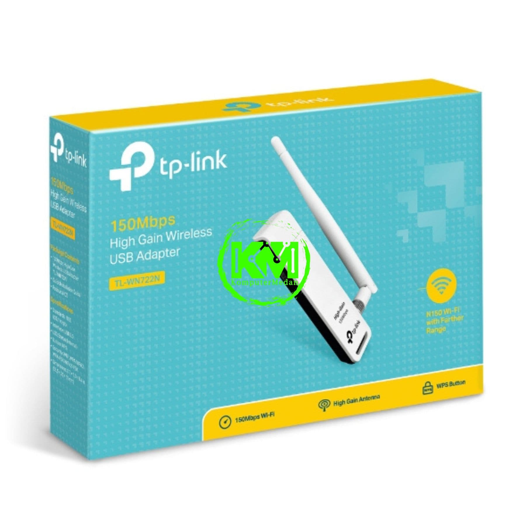 TP-LINK TL-WN722N 150MBPS HIGH GAIN WIRELESS USB ADAPTER - Image 6