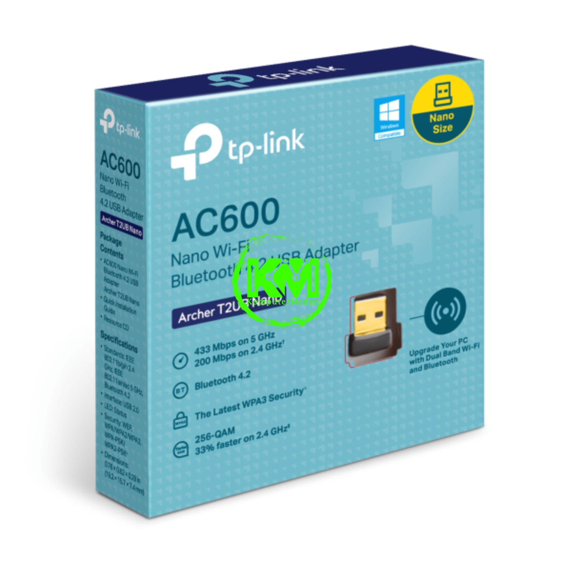 TP-LINK ARCHER T2UB Nano AC600 NANO WI-FI BLUETOOTH 4.2 USB ADAPTER - Image 5