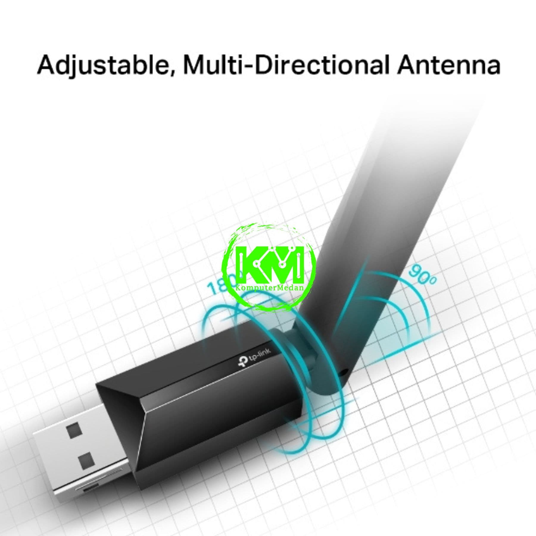 TP-LINK ARCHER T2U PLUS AC600 HIGH GAIN WIRELESS DUAL BAND USB ADAPTER WITH ANTENNA - Image 4