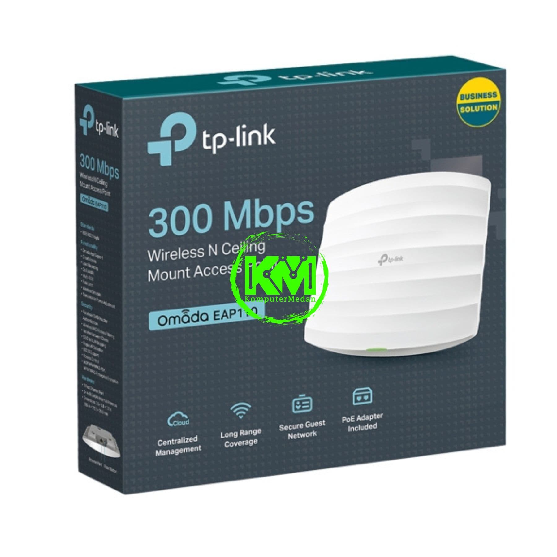 TP-LINK EAP110 300MBPS WIRELESS N CEILING/WALL MOUNT ACCESS POINT - Image 7