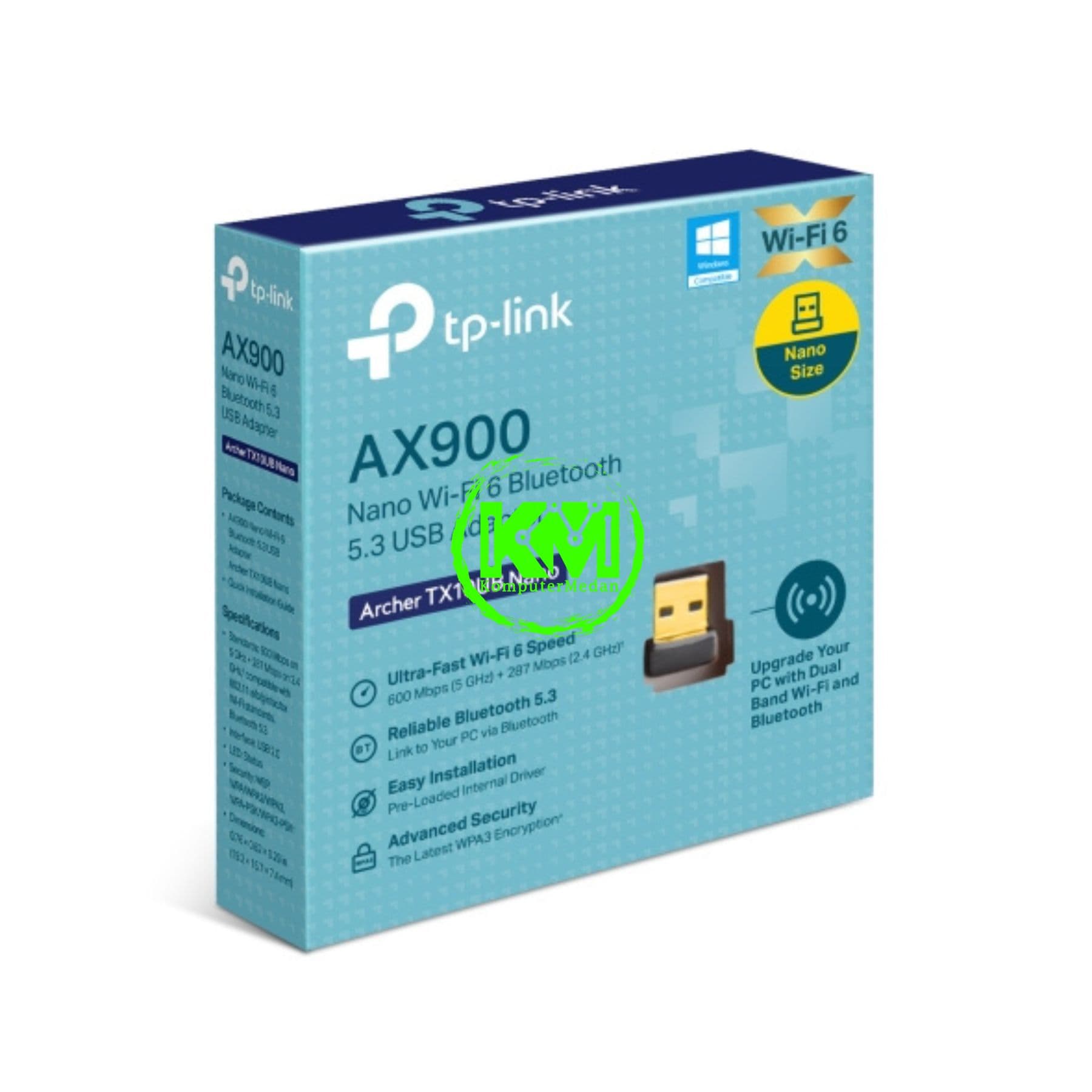 TP-LINK ARCHER TX10UB Nano AX900 NANO DUAL BAND WI-FI 6 BLUETOOTH 5.3 USB ADAPTER - Image 7