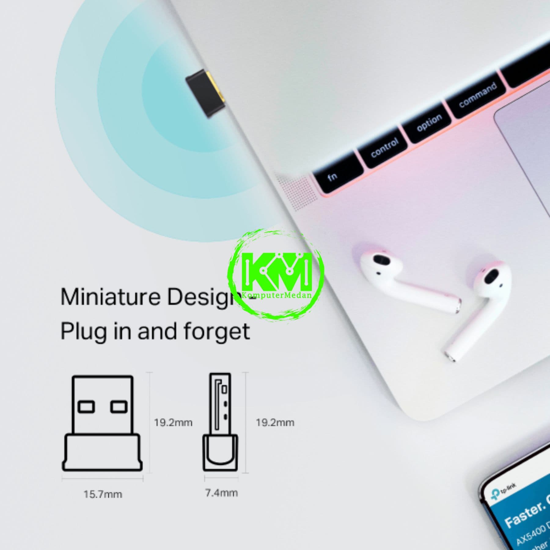 TP-LINK ARCHER T2UB Nano AC600 NANO WI-FI BLUETOOTH 4.2 USB ADAPTER - Image 3