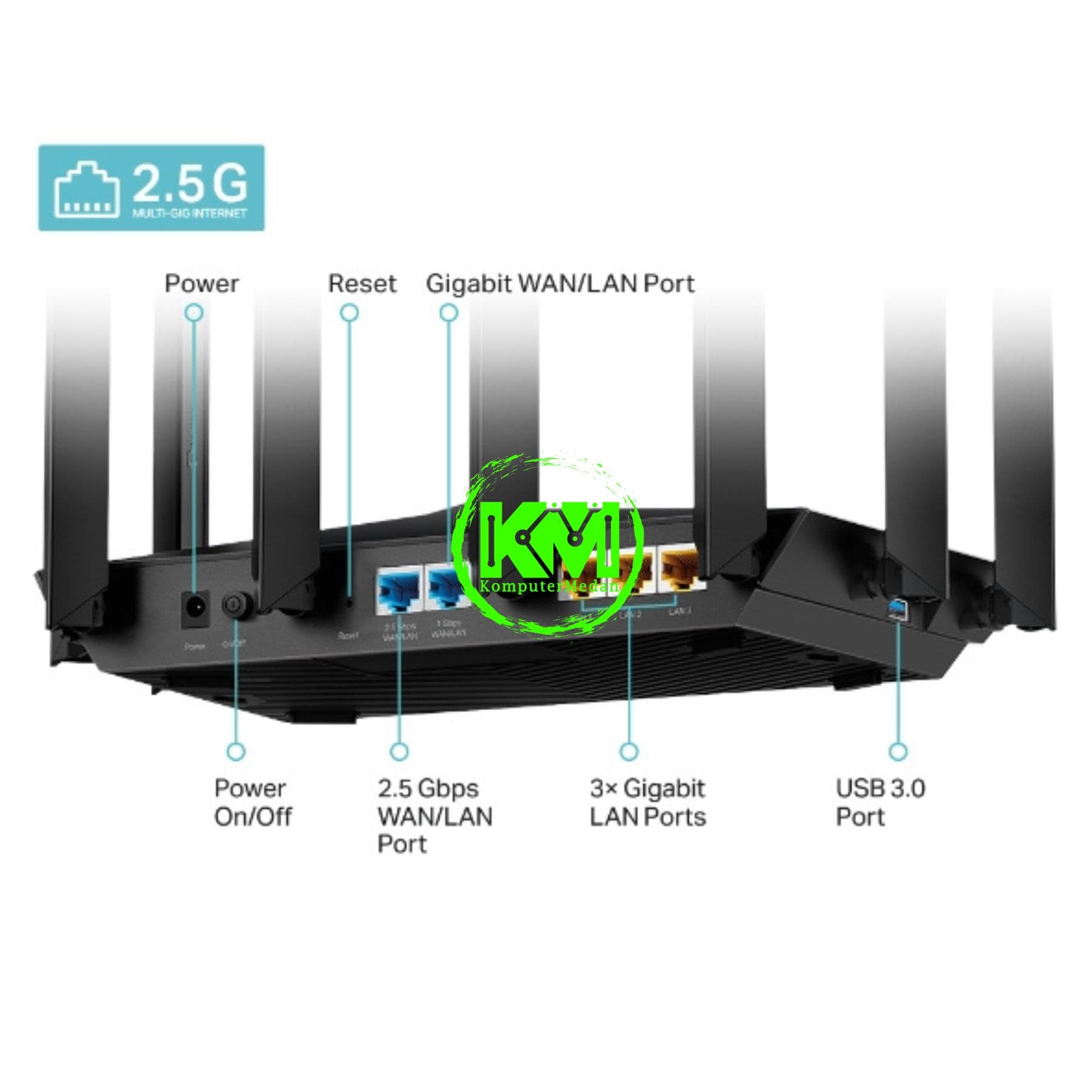 TP-LINK ARCHER AX80 AX6000 WI-FI 6 ROUTER - Image 3