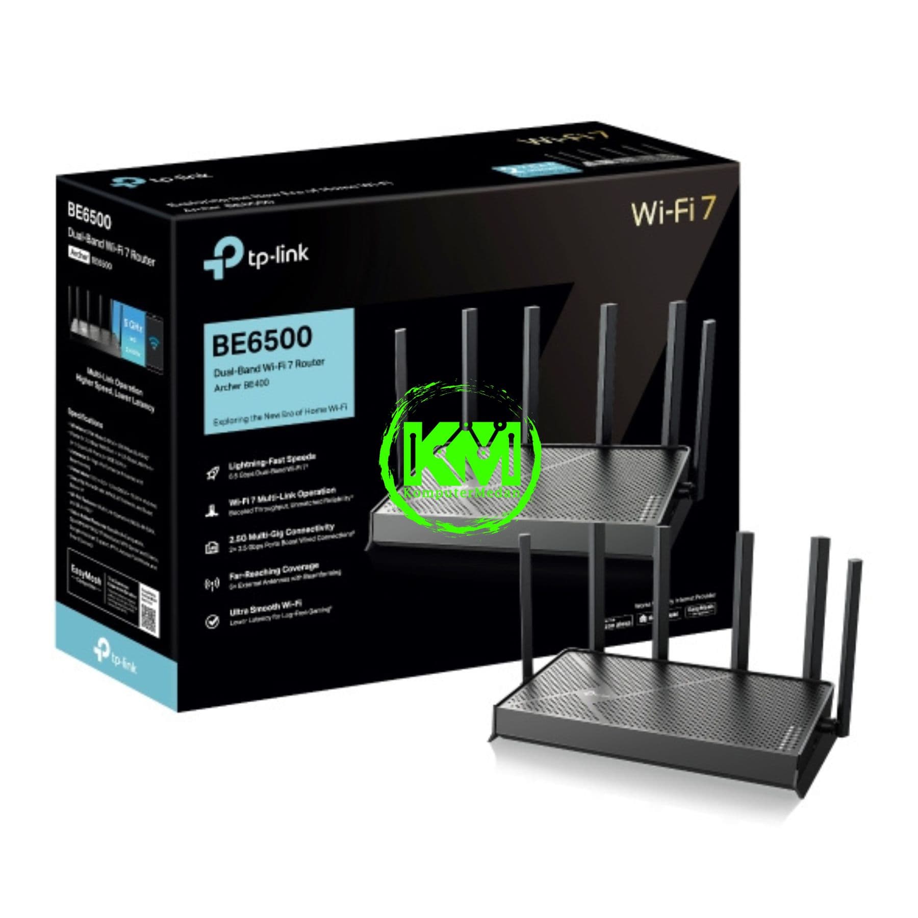 TP-LINK ARCHER BE400 (BE6500 DUAL-BAND WI-FI 7 ROUTER) - Image 1