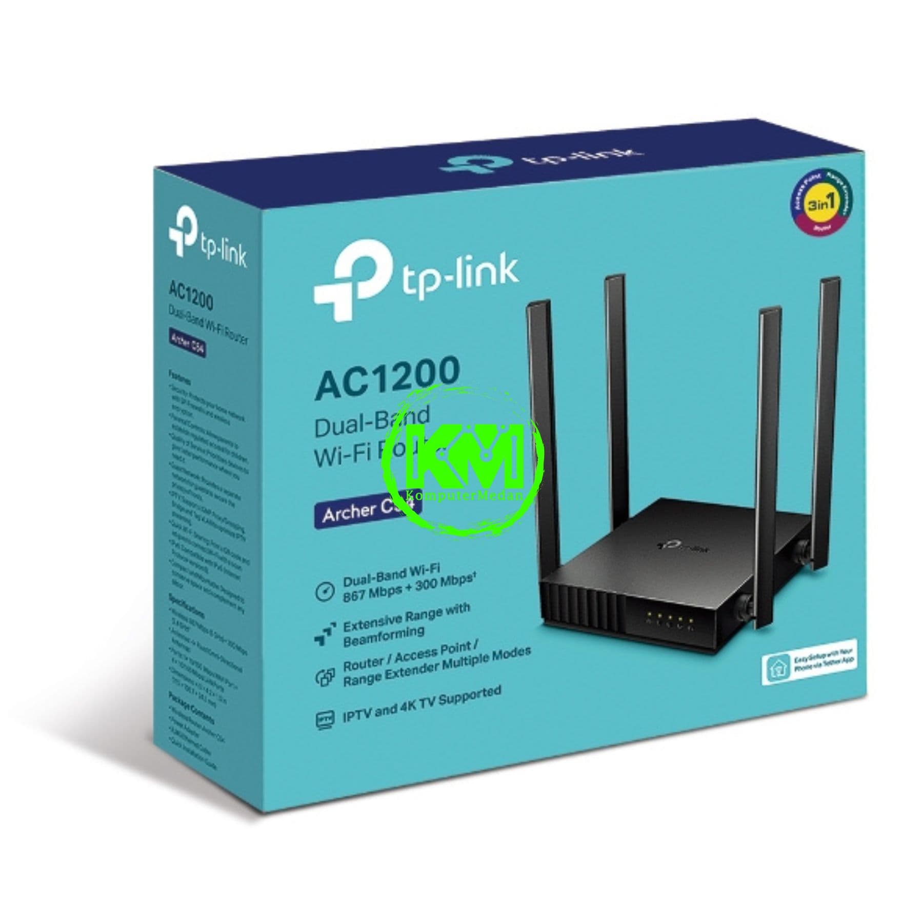 TP-LINK ARCHER C54 AC1200 DUAL BAND WI-FI ROUTER - Image 5