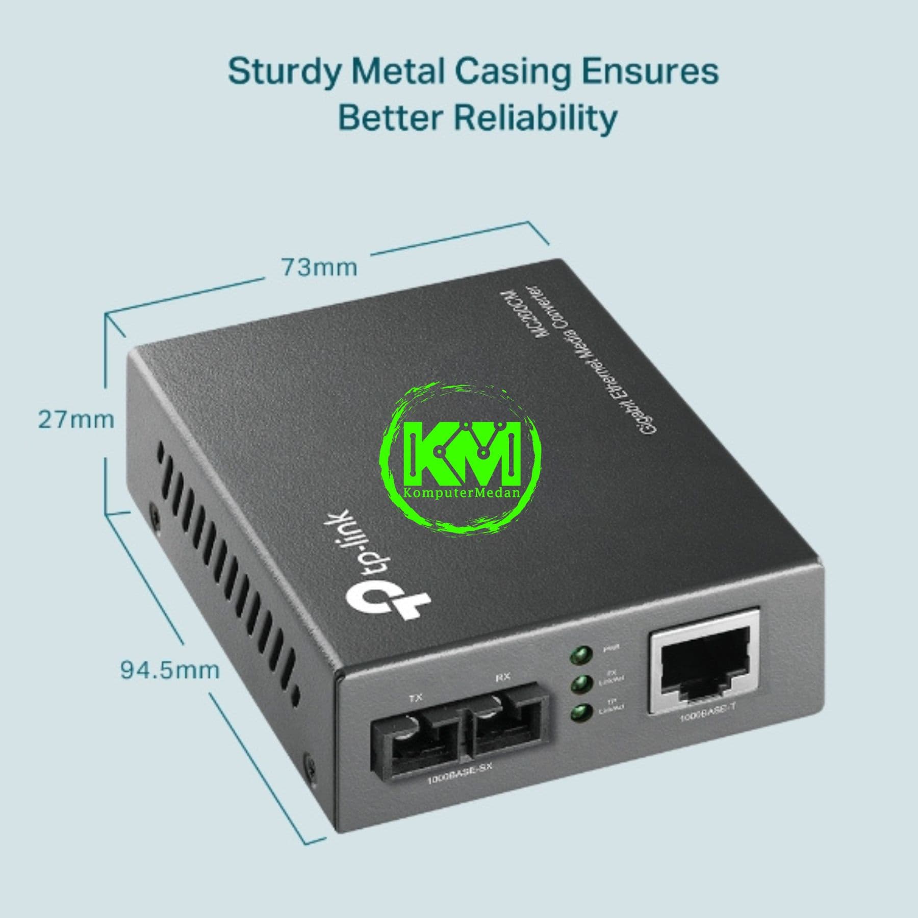 TP-LINK MC200CM 1000MBPS MULTI-MODE SC FIBER CONVERTER - Image 2