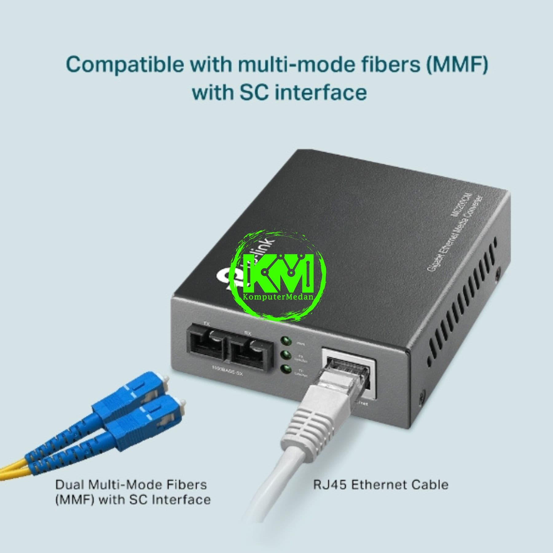 TP-LINK MC200CM 1000MBPS MULTI-MODE SC FIBER CONVERTER - Image 4