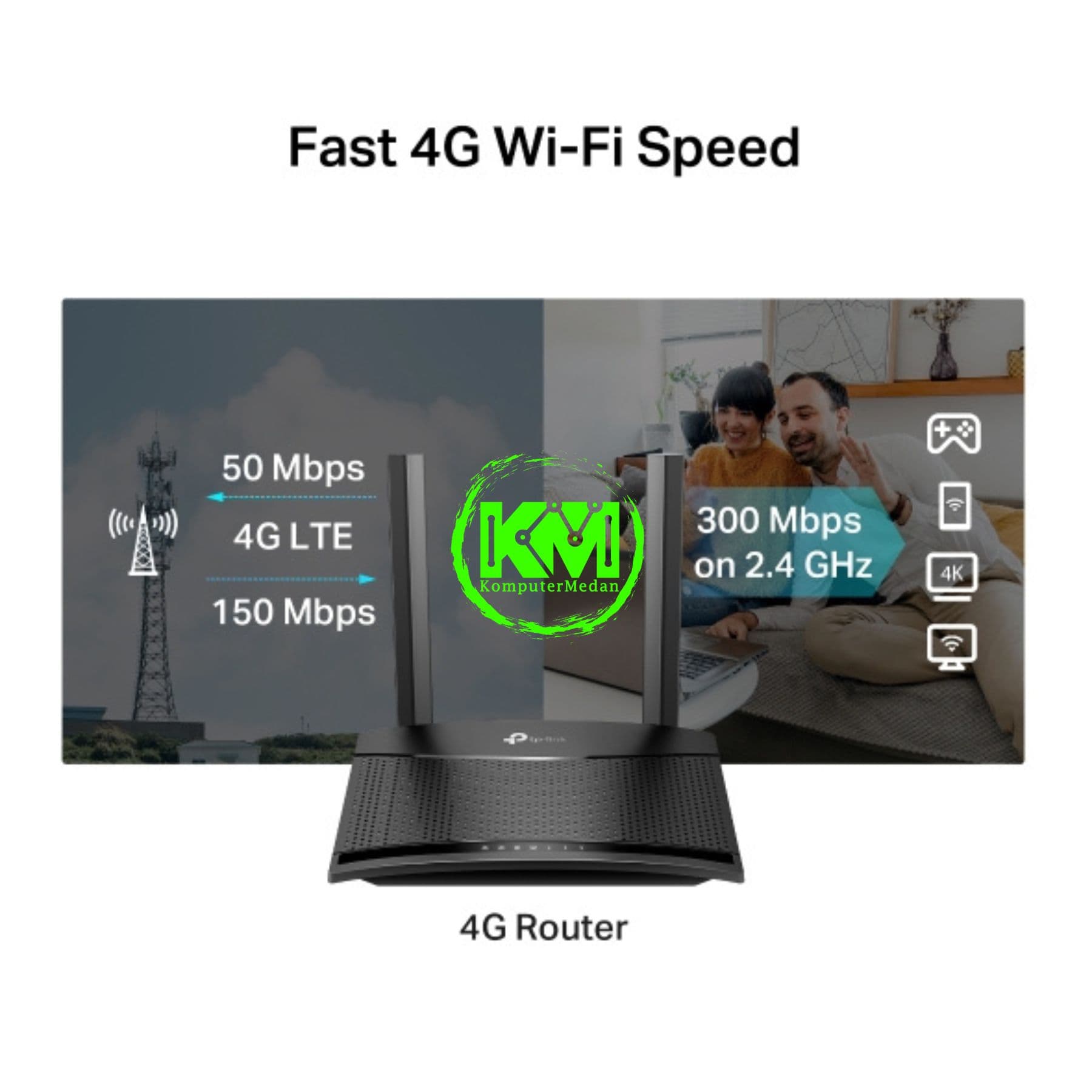 TP-LINK TL-MR101 300MBPS WIRELESS N 4G LTE ROUTER - Image 5