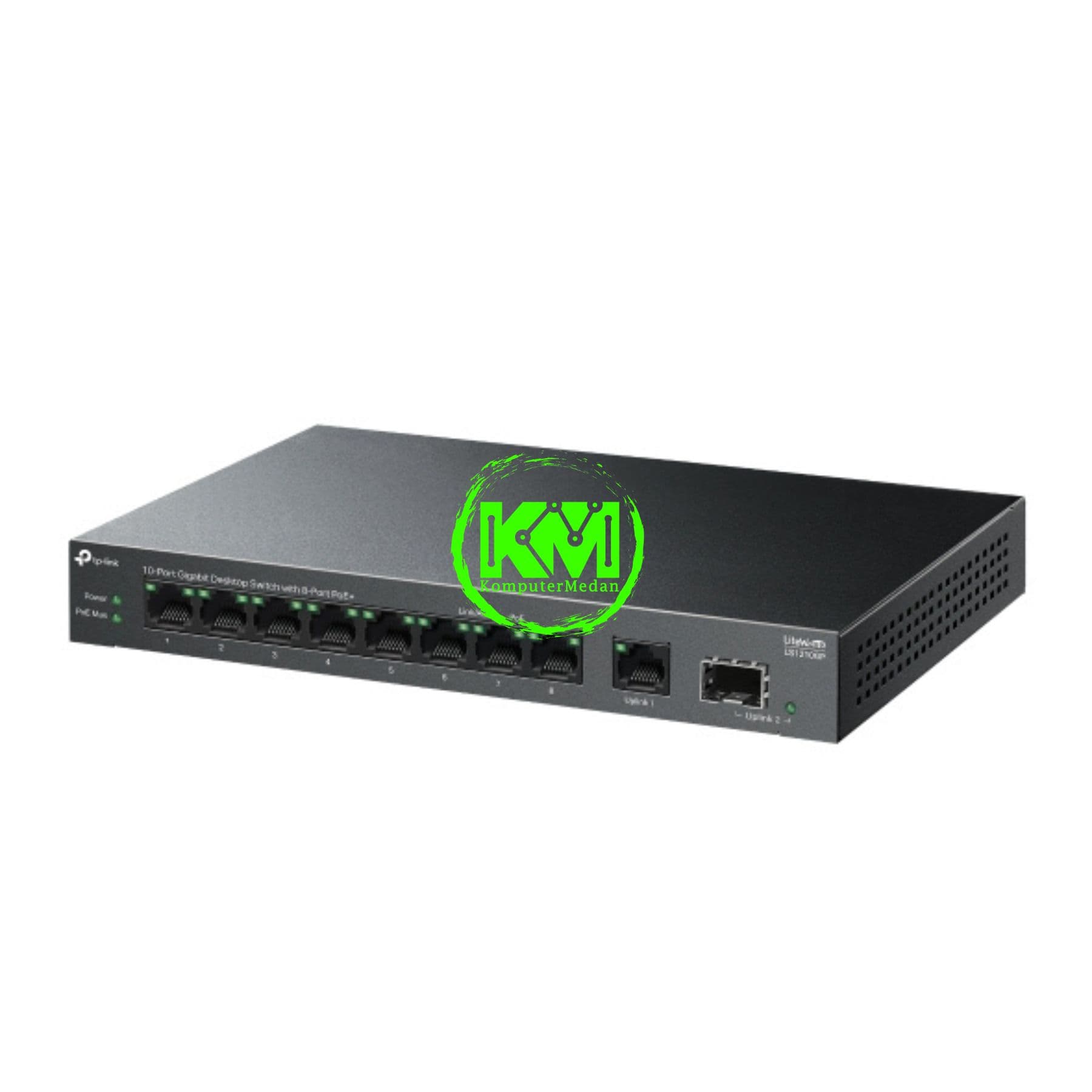 TP-LINK LS1210GP 10-PORT GIGABIT DESKTOP SWITCH WITH 8-PORT POE+ - Image 2