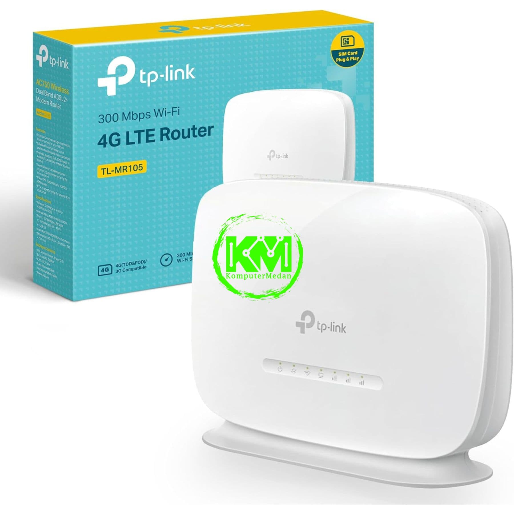 TP-LINK TL-MR105 300MBPS WIRELESS N 4G LTE ROUTER - Image 1