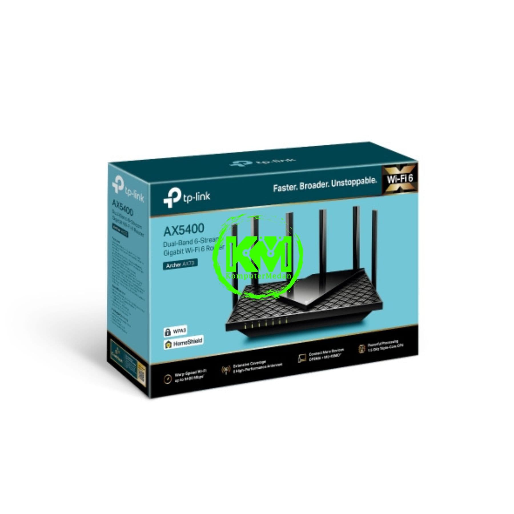 TP-LINK ARCHER AX73 AX5400 DUAL-BAND GIGABIT WI-FI 6 ROUTER - Image 4