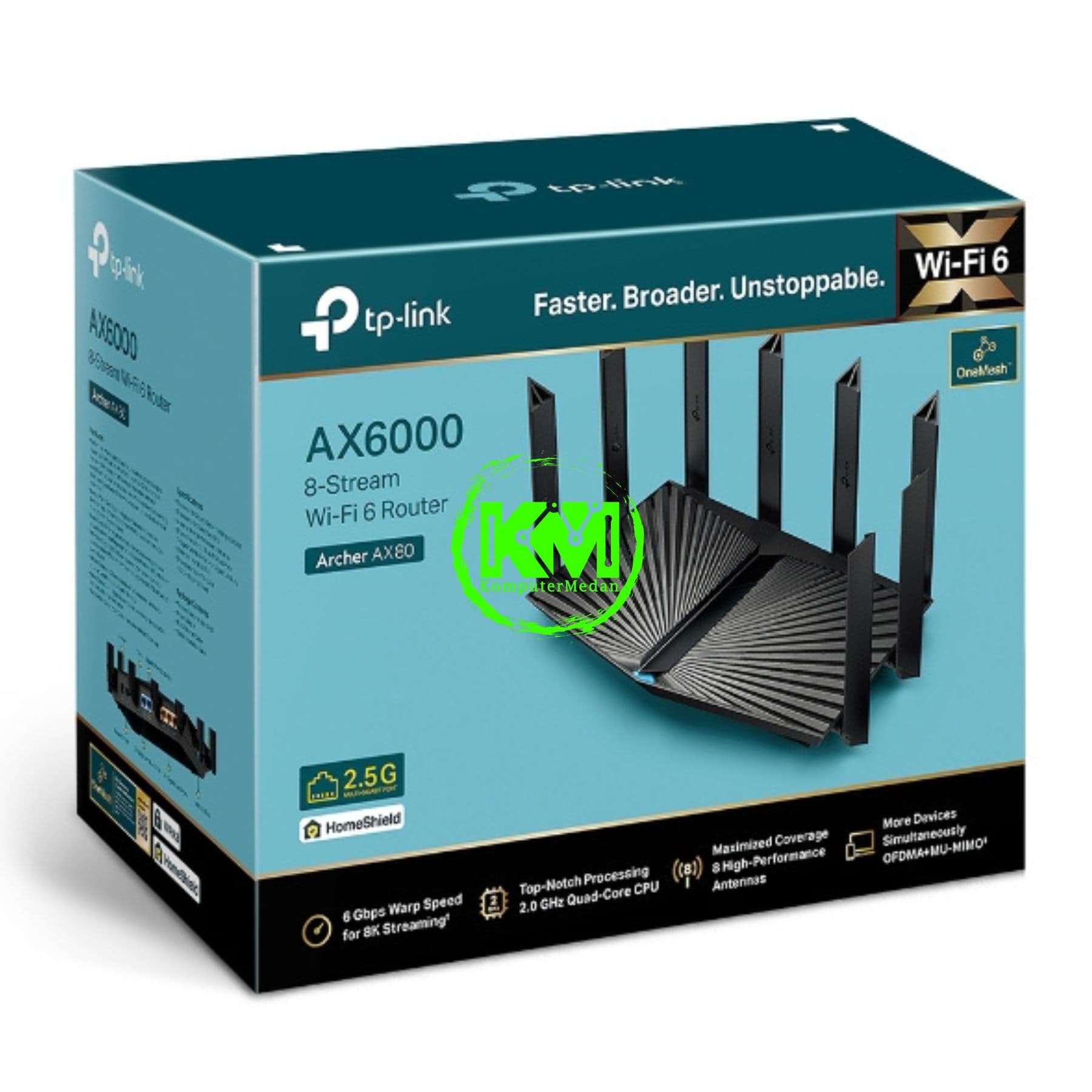 TP-LINK ARCHER AX80 AX6000 WI-FI 6 ROUTER - Image 6