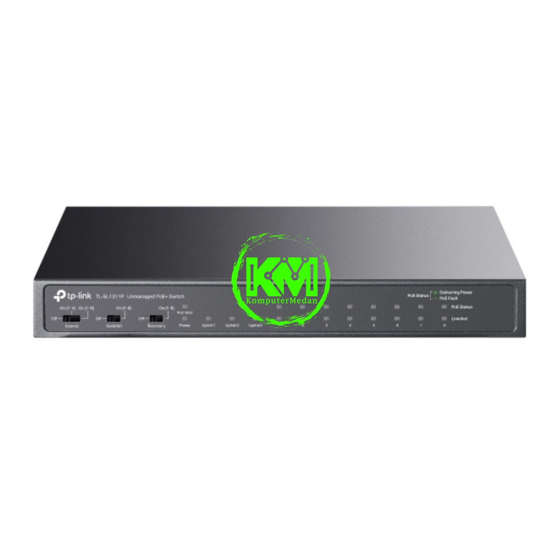 TP-LINK TL-SL1311P 8-PORT 10/100MBPS + 3-PORT GIGABIT DESKTOP SWITCH WITH 8-PORT POE+