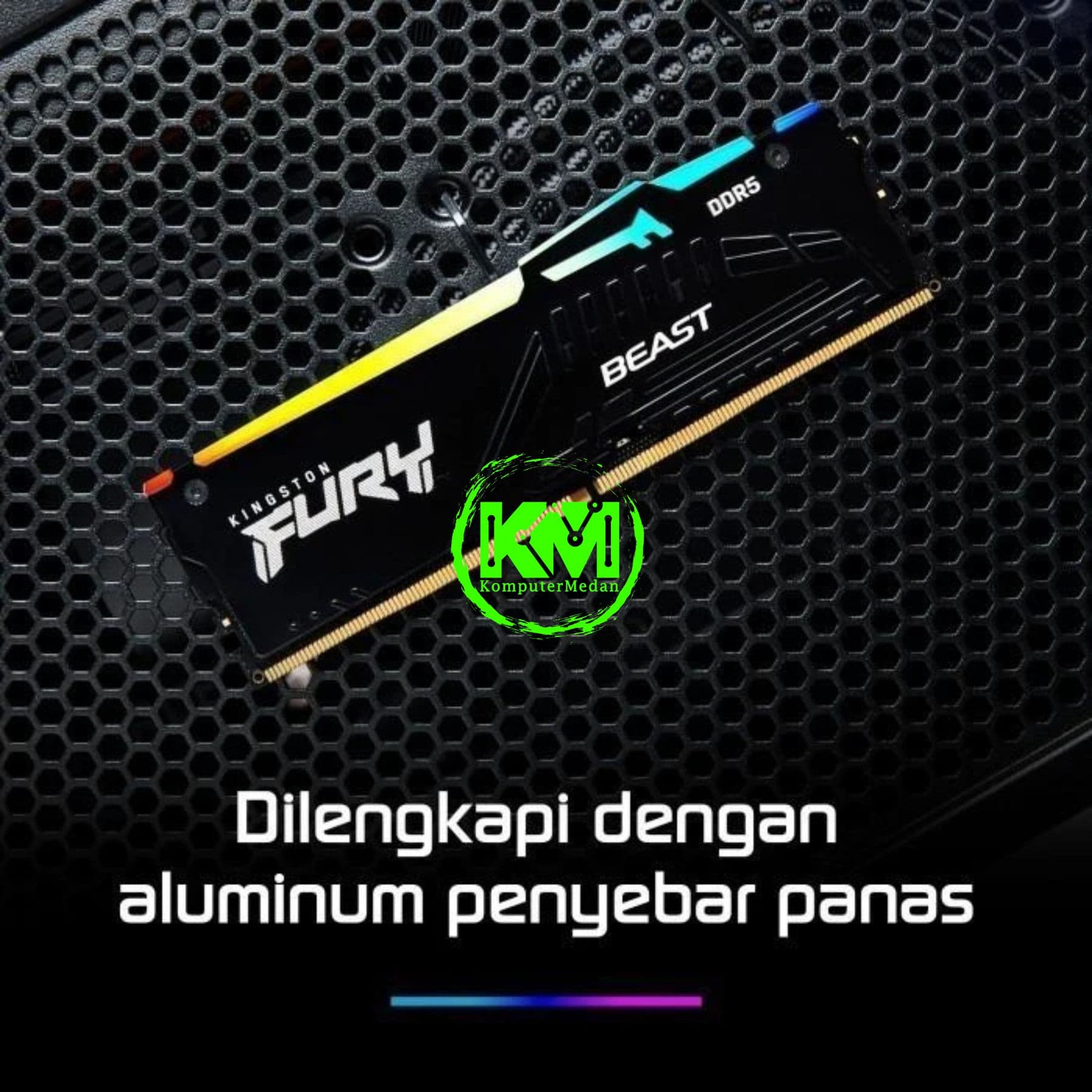 KINGSTON FURY BEAST RGB DDR5 2x32GB 5600MHZ AMD EXPO (KF556C36BBEAK2-64) - Image 5
