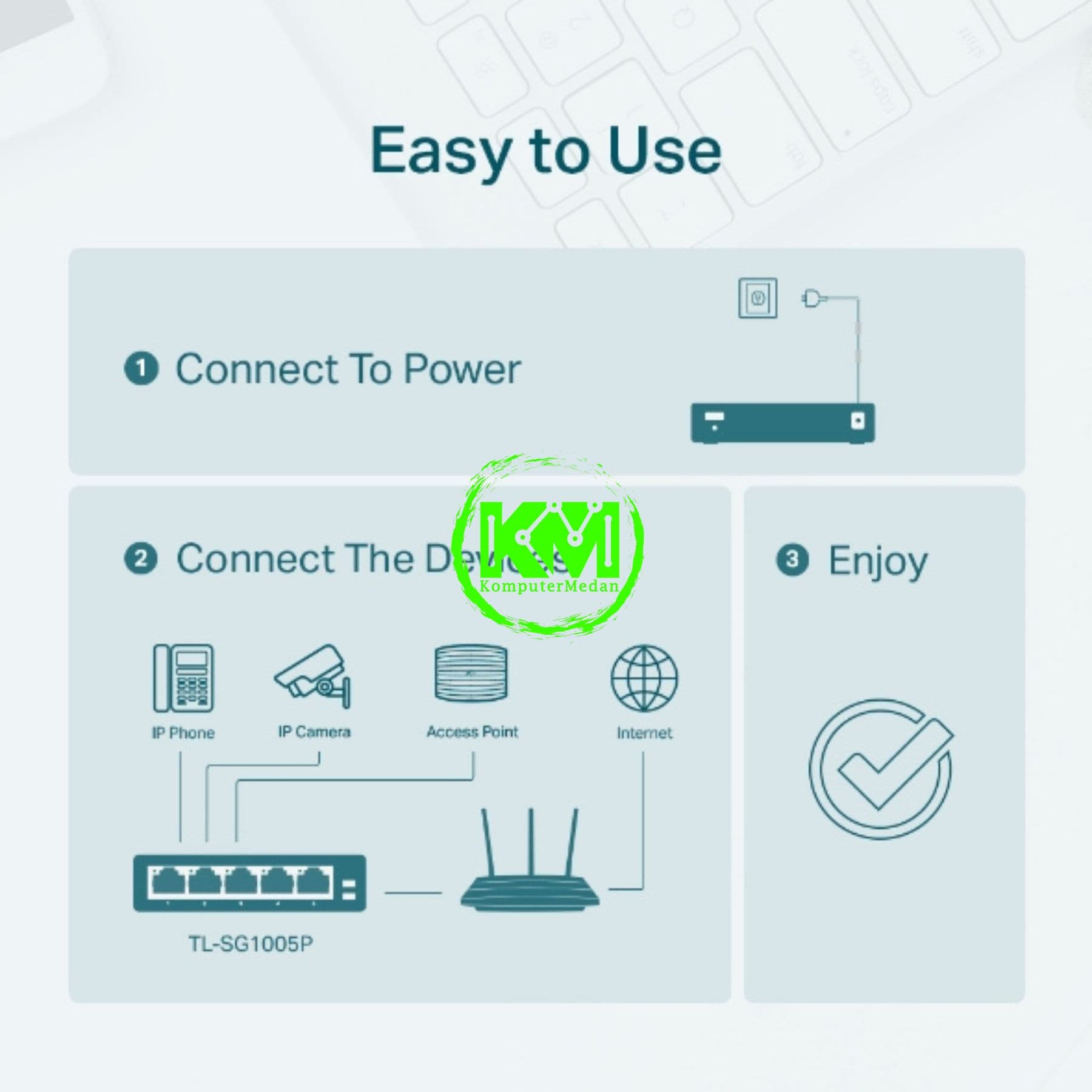 TP-LINK TL-SG1005P 5-PORT GIGABIT DESKTOP POE SWITCH - Image 5