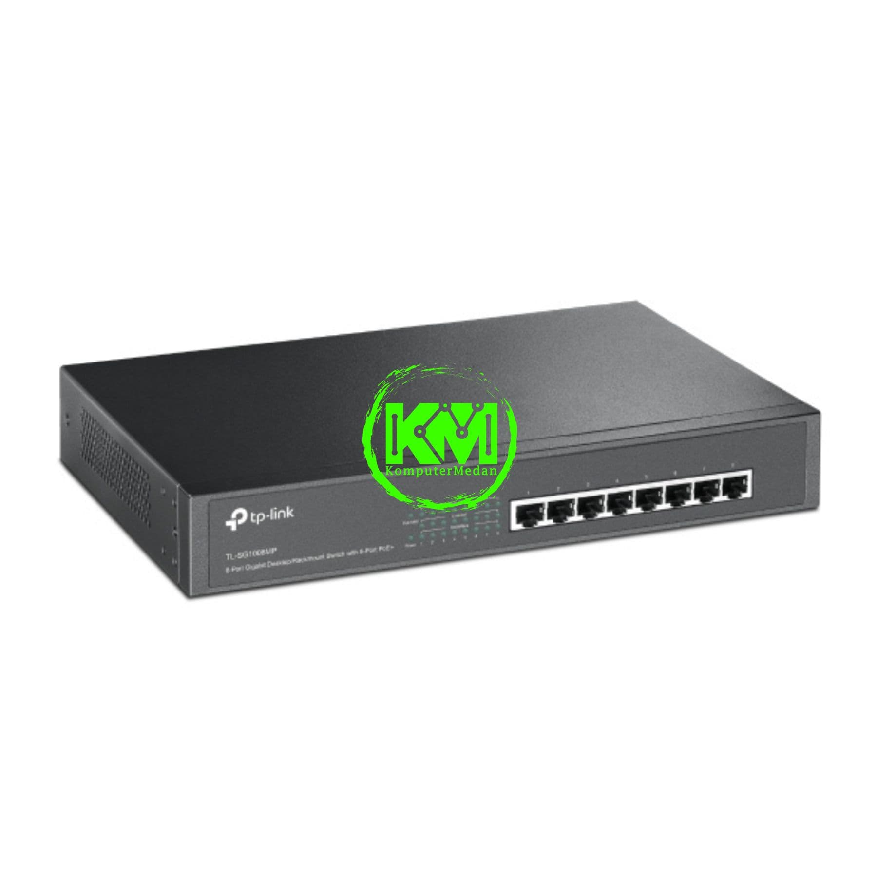 TP-LINK TL-SG1008MP 8-PORT GIGABIT DESKTOP/RACKMOUNT SWITCH WITH 8-PORT POE+ - Image 2