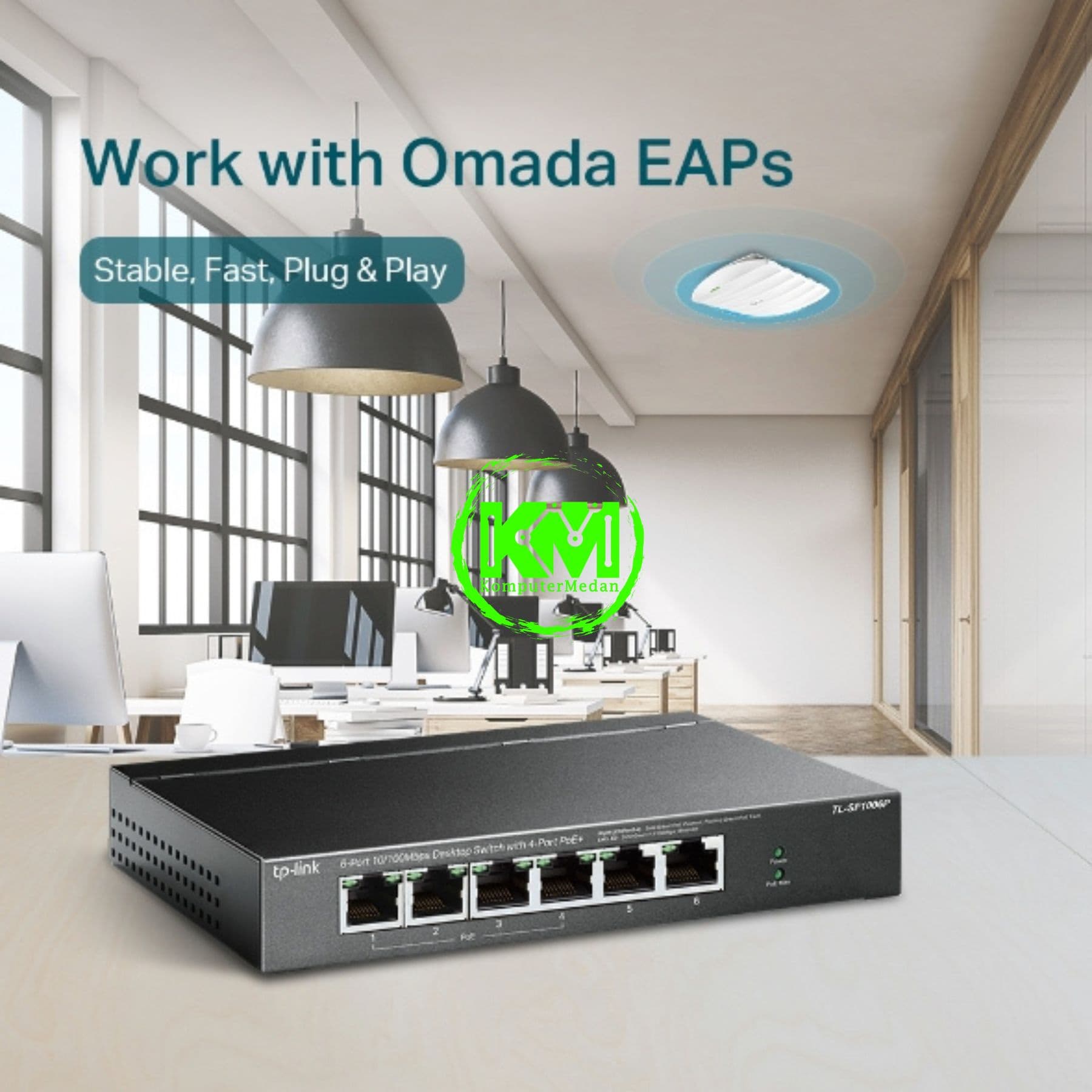 TP-LINK TL-SF1006P 6-PORT 10/100MBPS DESKTOP SWITCH WITH 4-PORT POE+ - Image 5