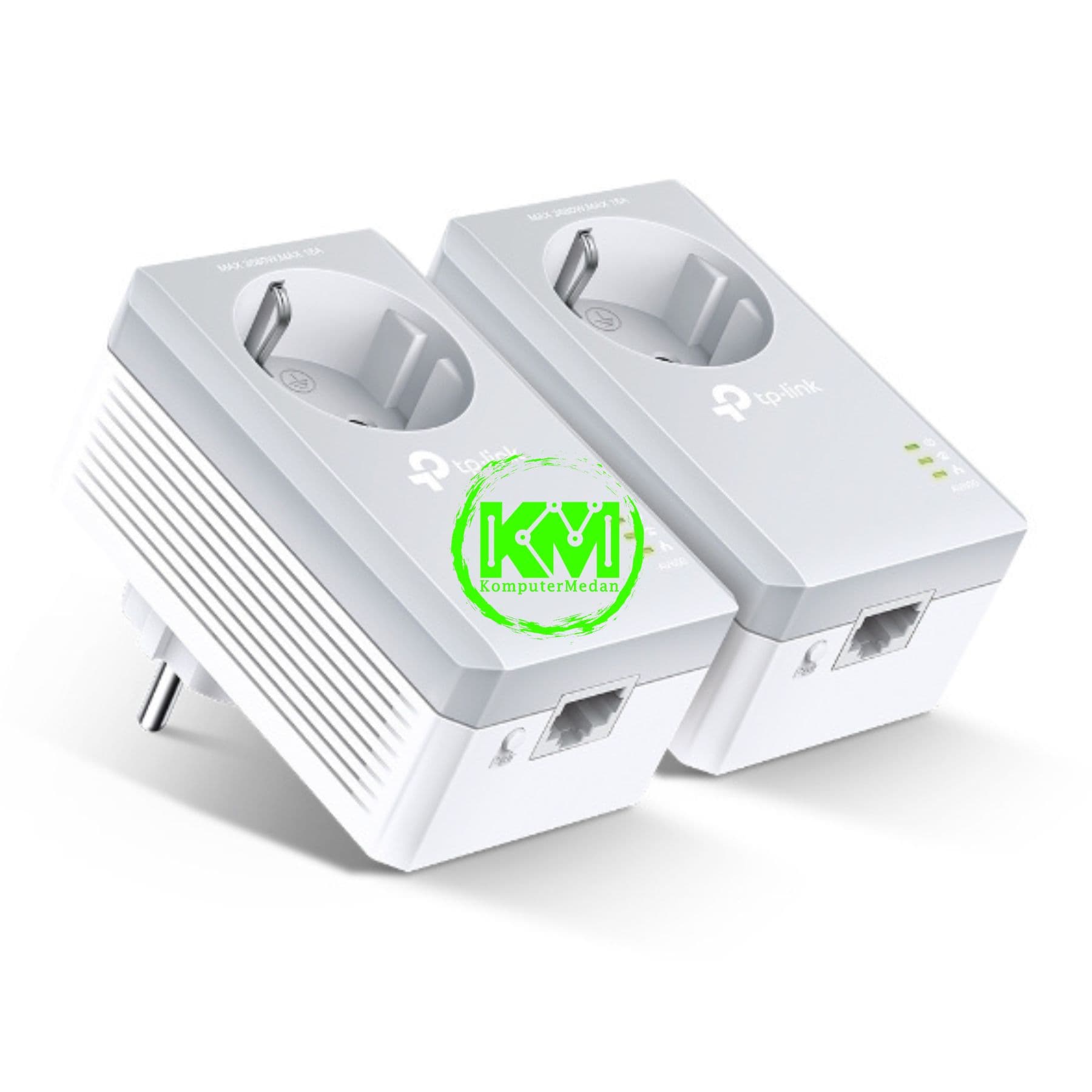 TP-LINK TL-PA4010P KIT AV500 POWERLINE ADAPTER WITH AC PASS THROUGH STARTER KIT - Image 1