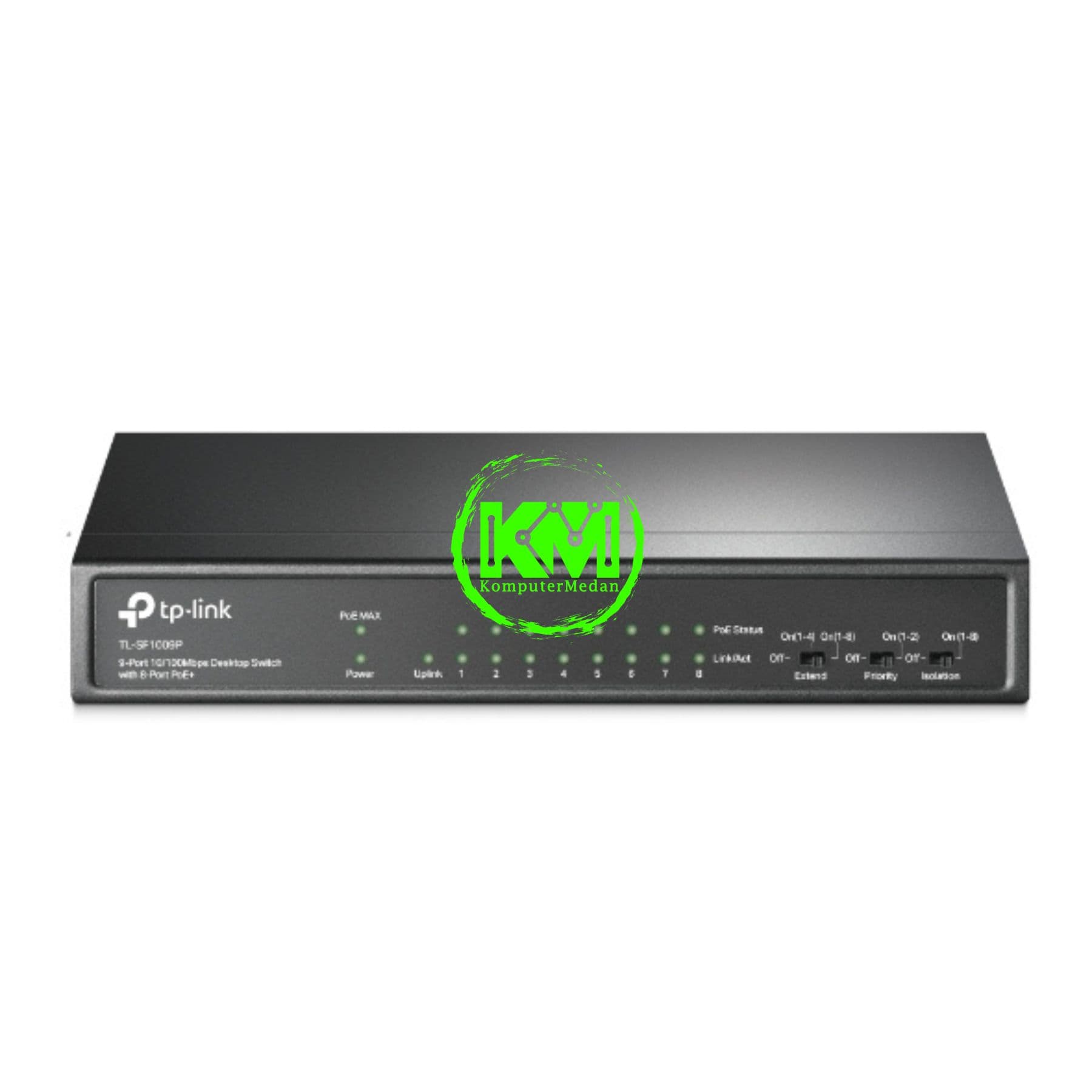 TP-LINK TL-SF1009P 9-PORT 10/100MBPS DESKTOP SWITCH WITH 8-PORT POE+