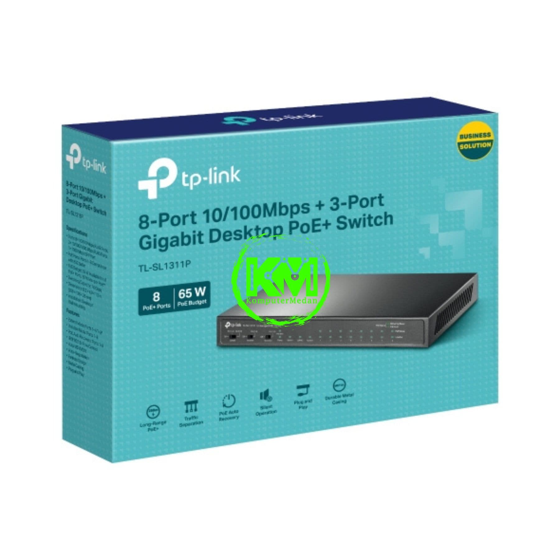 TP-LINK TL-SL1311P 8-PORT 10/100MBPS + 3-PORT GIGABIT DESKTOP SWITCH WITH 8-PORT POE+ - Image 6