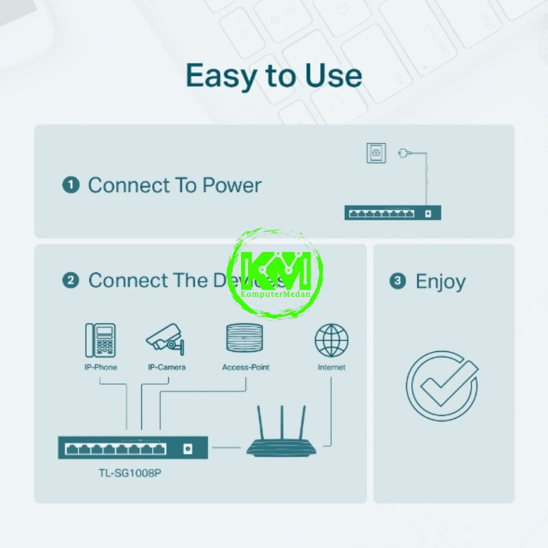 TP-LINK TL-SG1008P 8-PORT GIGABIT DESKTOP POE SWITCH - Image 4