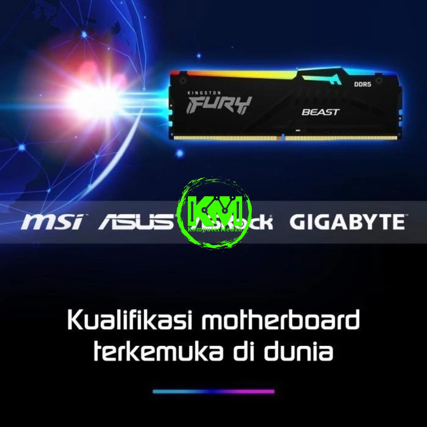 KINGSTON FURY BEAST RGB DDR5 2x32GB 5600MHZ AMD EXPO (KF556C36BBEAK2-64) - Image 4