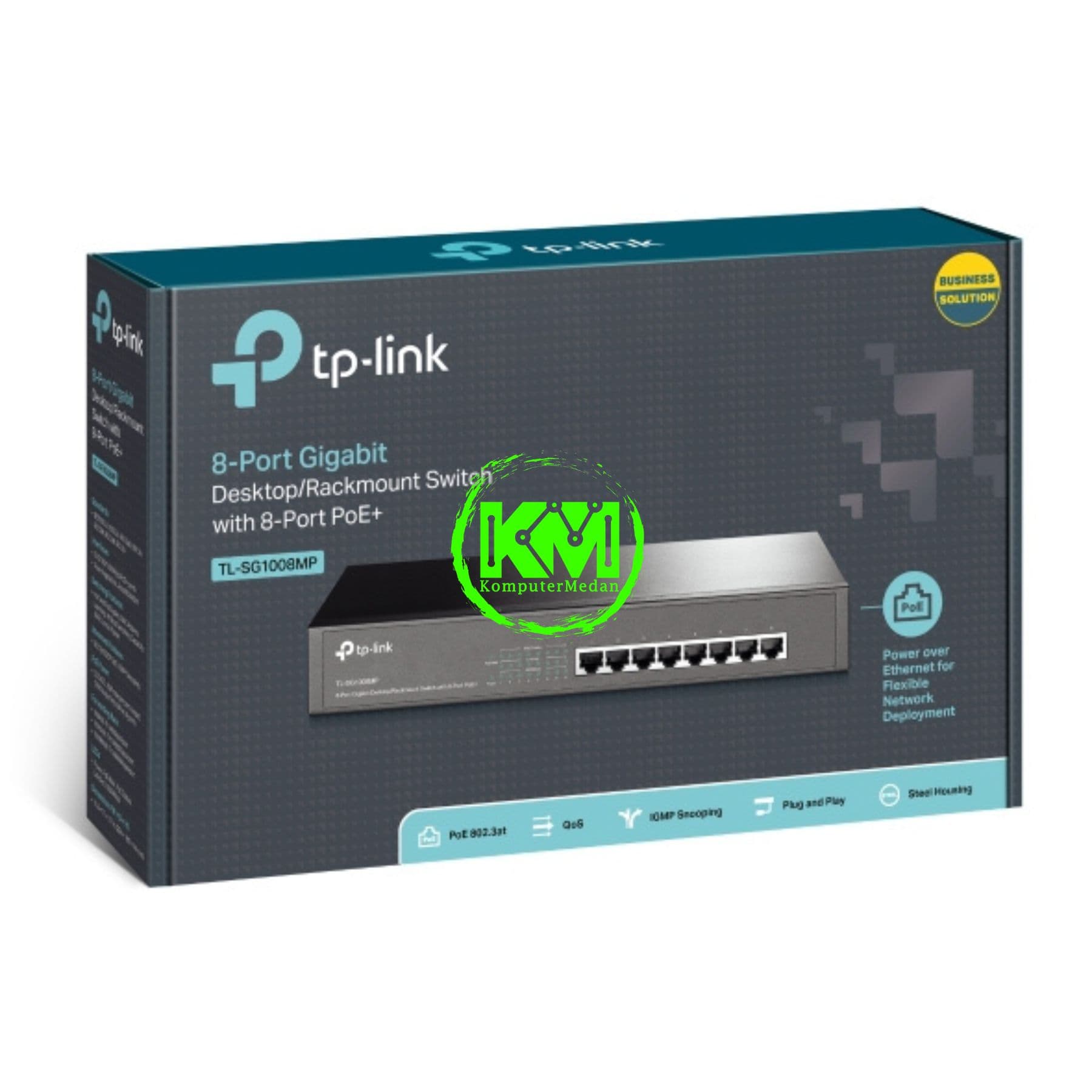 TP-LINK TL-SG1008MP 8-PORT GIGABIT DESKTOP/RACKMOUNT SWITCH WITH 8-PORT POE+ - Image 4