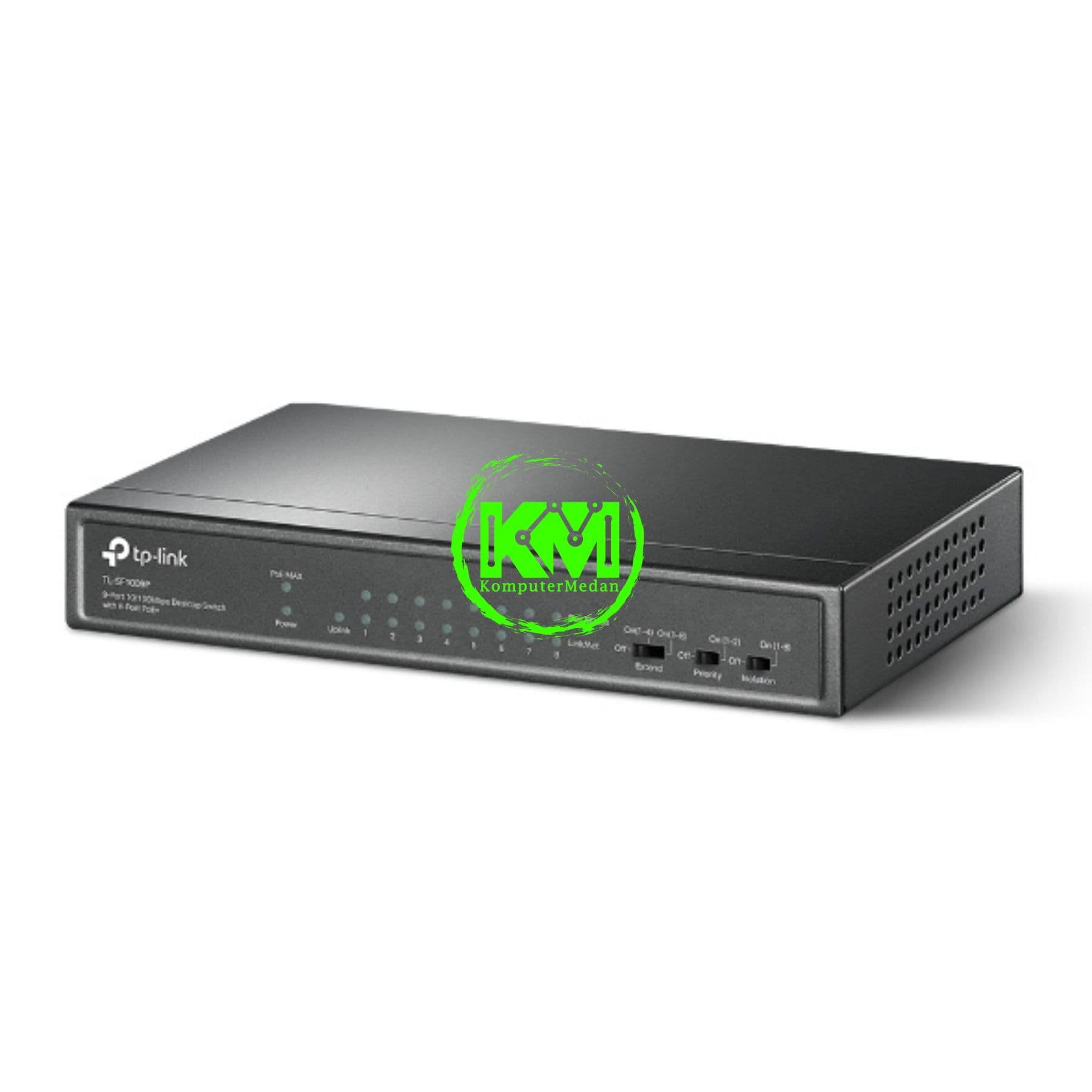 TP-LINK TL-SF1009P 9-PORT 10/100MBPS DESKTOP SWITCH WITH 8-PORT POE+ - Image 2
