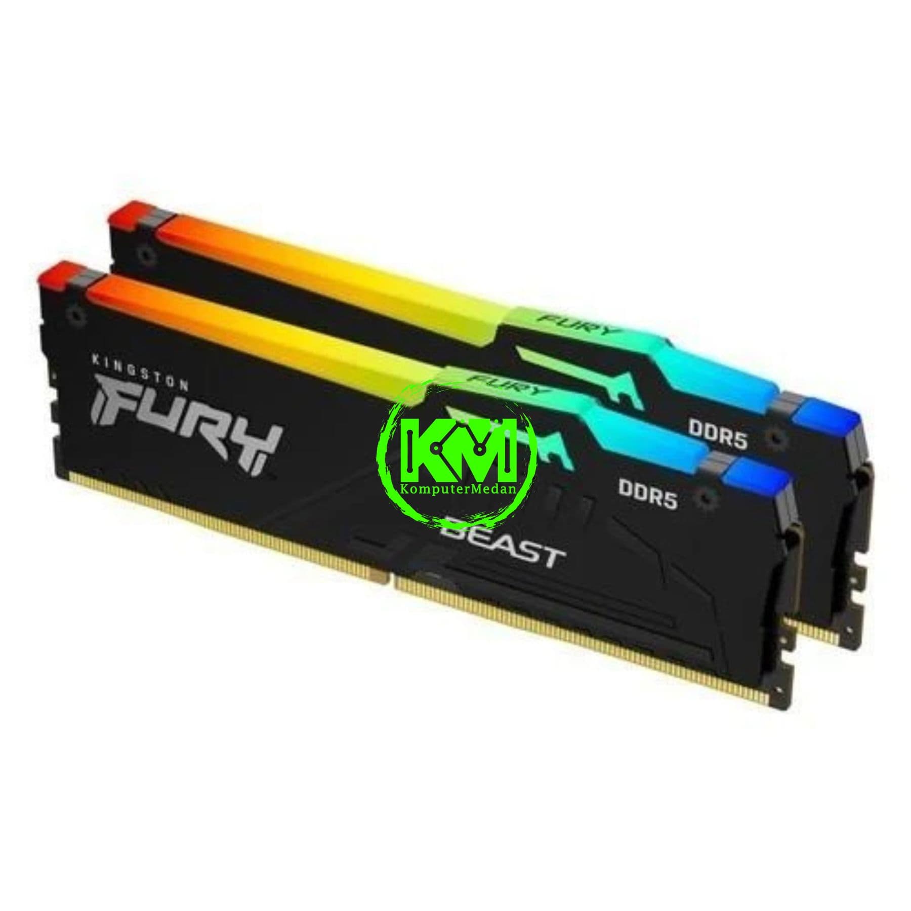 KINGSTON FURY BEAST RGB DDR5 2x32GB 5600MHZ AMD EXPO (KF556C36BBEAK2-64) - Image 2
