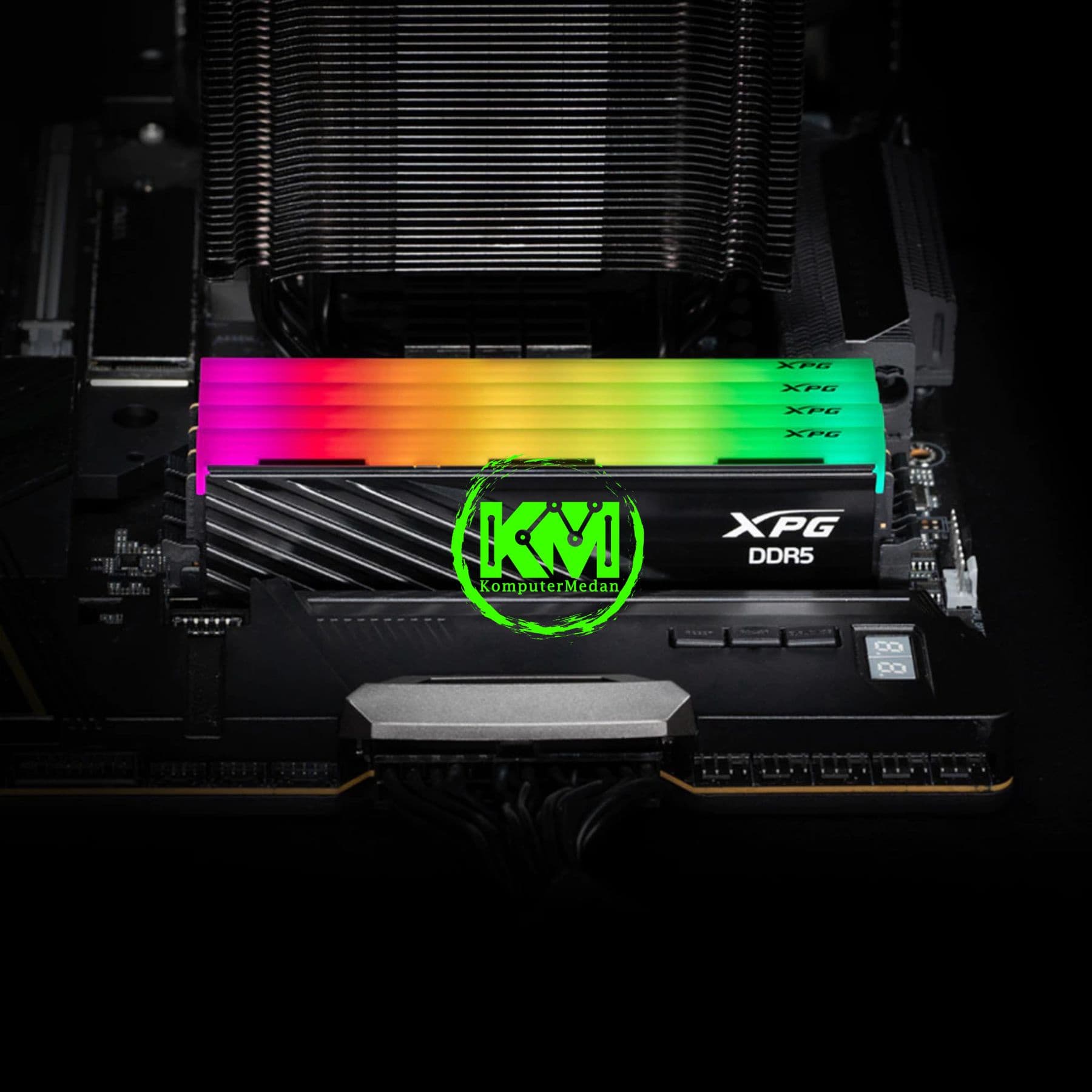 ADATA XPG RAM LONGDIMM DDR5 32GB (16GBX2) 5600MHZ LANCER BLADE RGB BLACK - Image 4