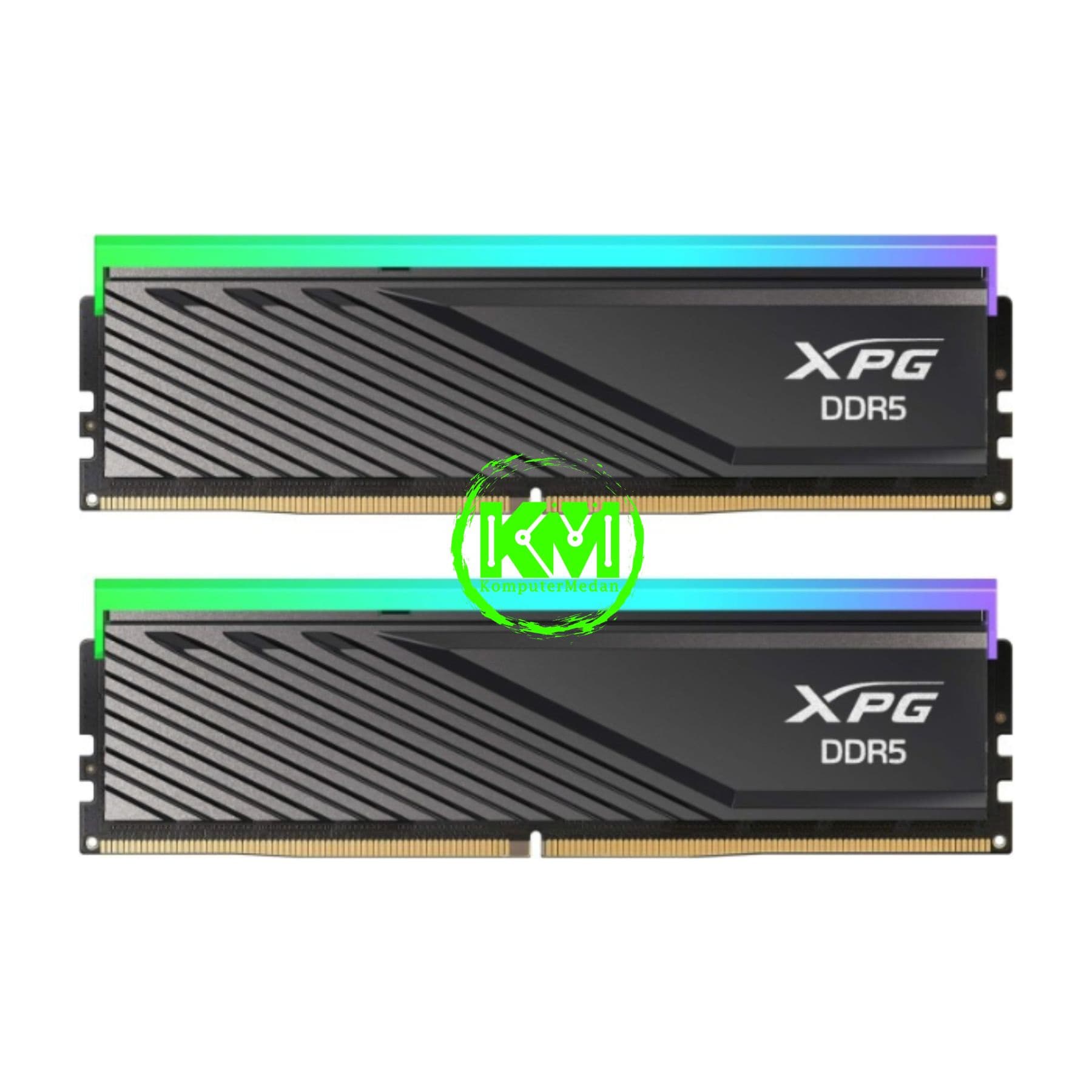 ADATA XPG RAM LONGDIMM DDR5 32GB (16GBX2) 6000MHZ LANCER BLADE RGB BLACK - Image 1