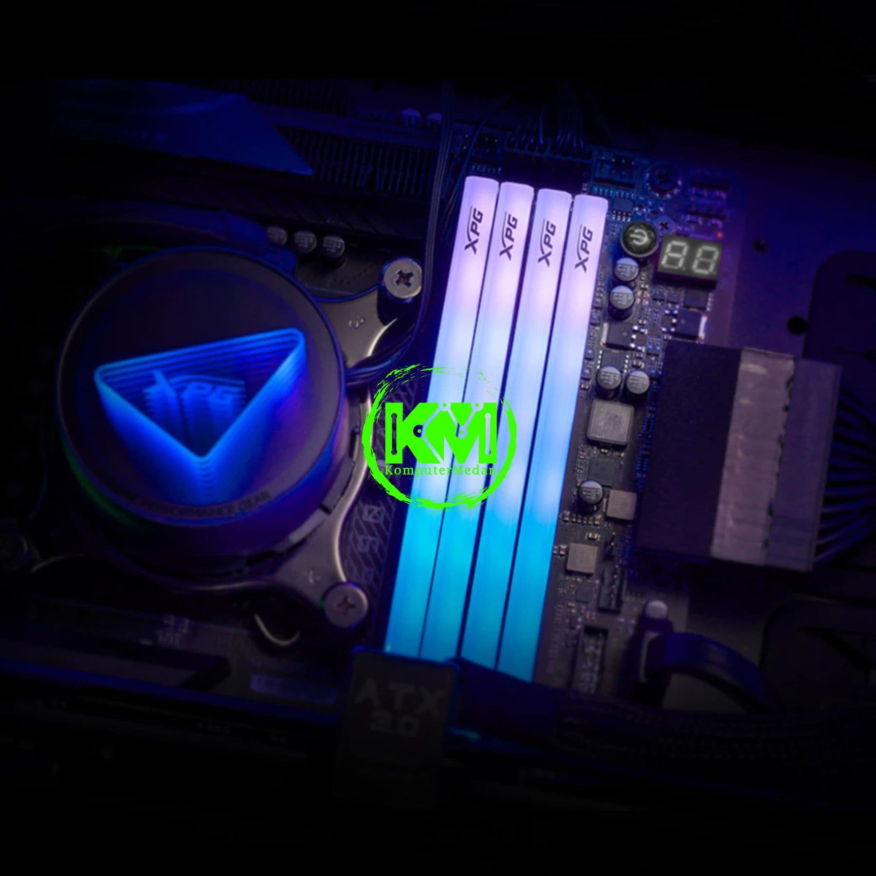 ADATA XPG RAM LONGDIMM DDR5 32GB (16GBX2) 5600MHZ LANCER BLADE RGB BLACK - Image 5