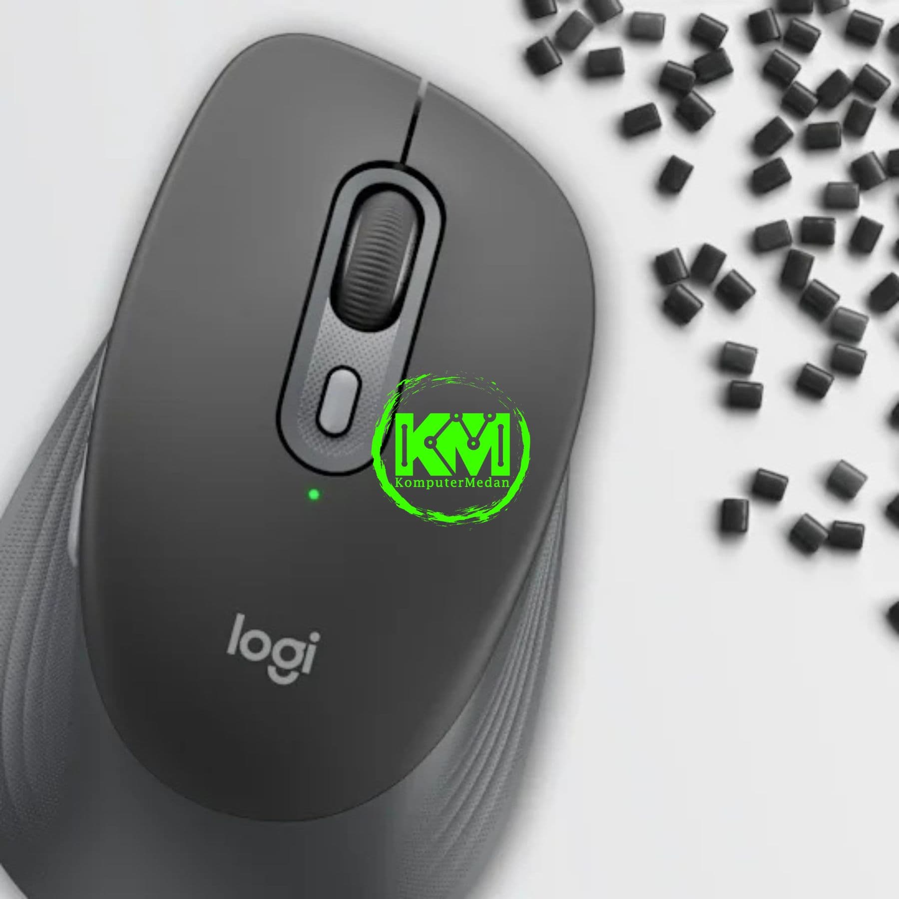 LOGITECH SIGNATURE COMFORT M840L WIRELESS MULTI DEVICE & BLUETOOTH MOUSE (GRAPHITE/OFF WHITE) - Image 2