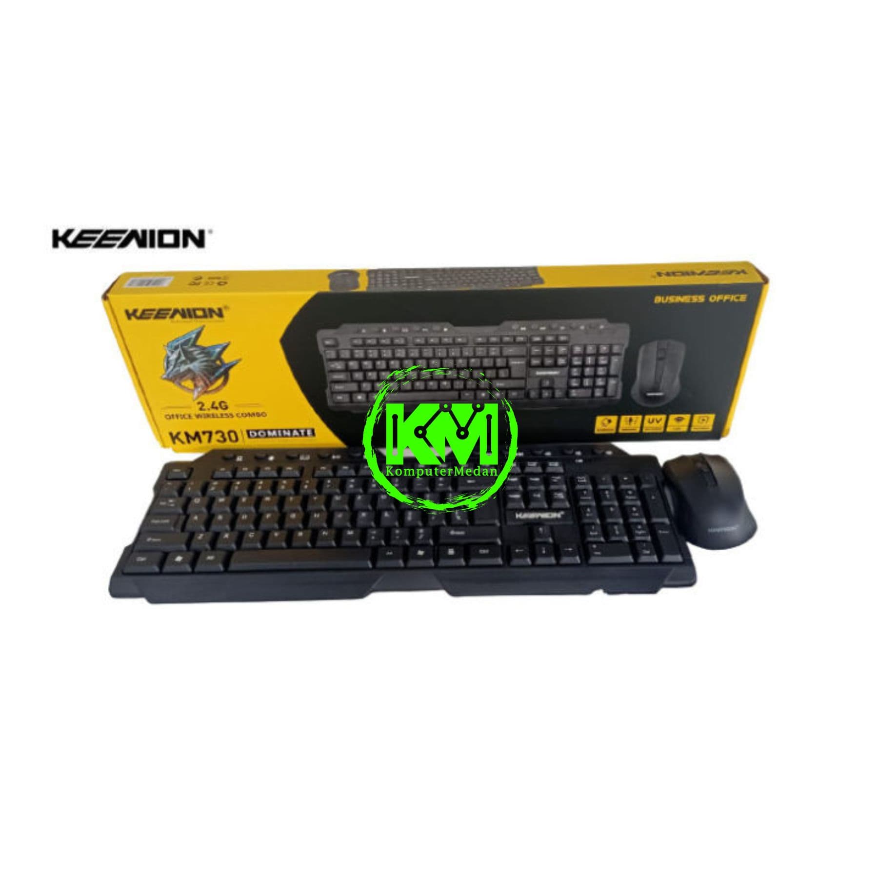 KEENION KEYBOARD MOUSE WIRELESS KM730 - Image 1