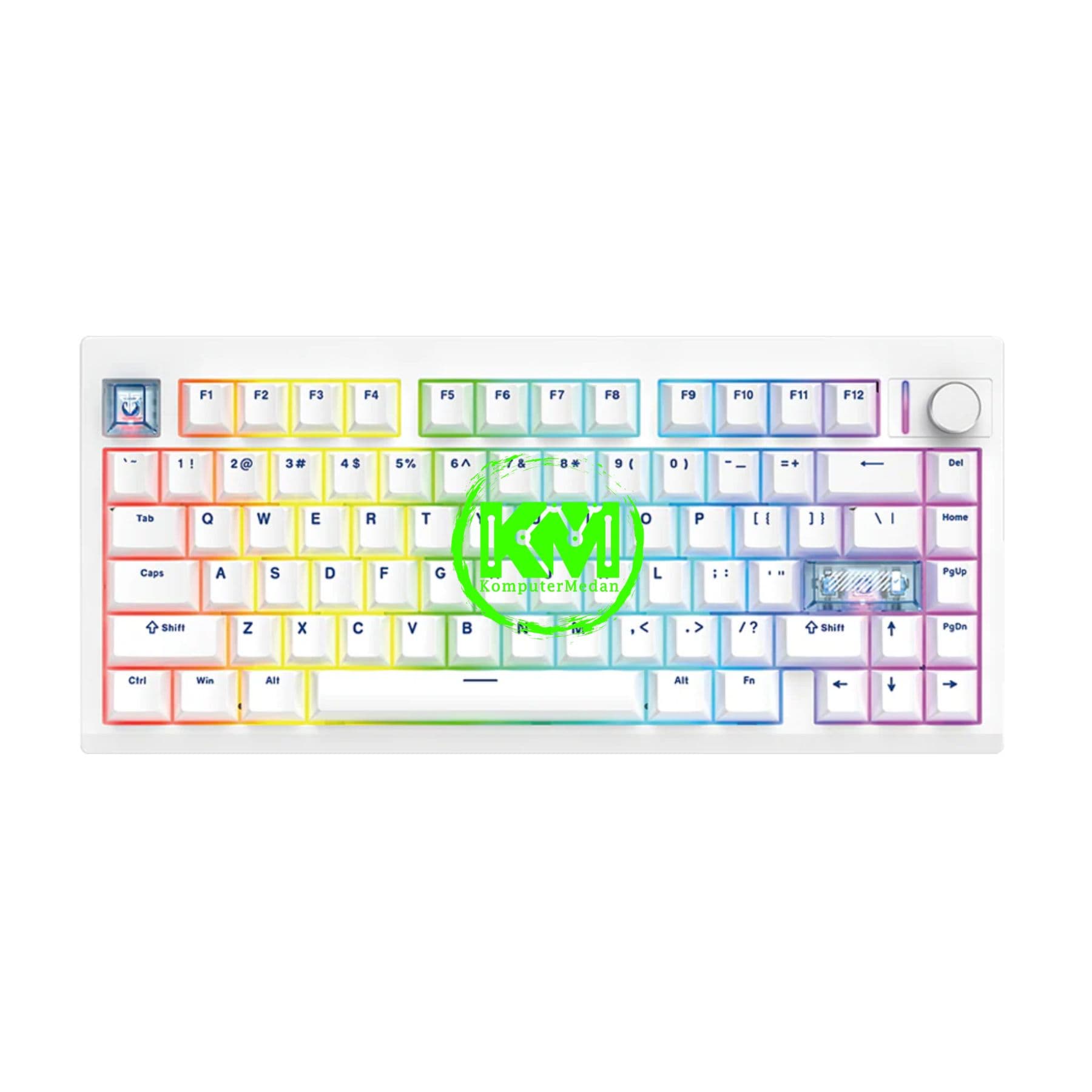 FANTECH MAXFIT 8 MK921 MECHANICAL KEYBOARD - BLACK/WHITE/PINK (SWITCH BROWN/WHITE) - Image 3