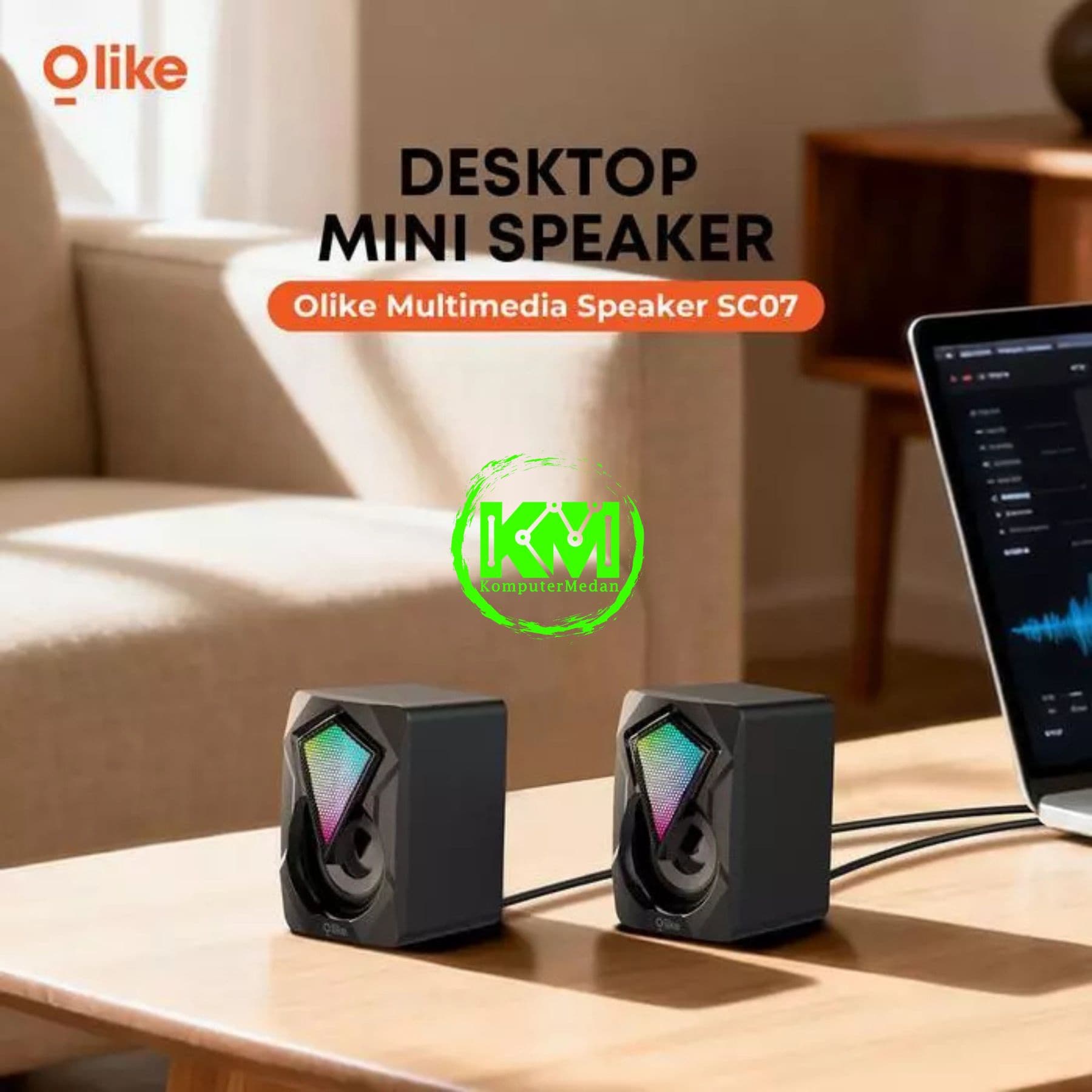 OLIKE MULTIMEDIA SPEAKER SC07 RGB - Image 2