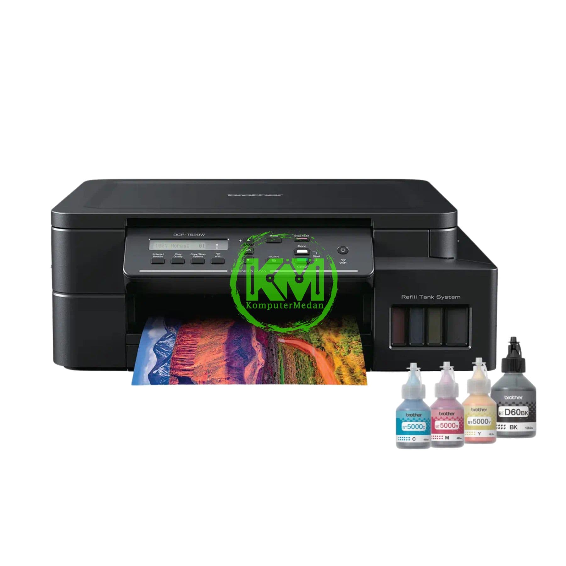 BROTHER DCP-T520W (INK TANK - PRINT, SCAN, COPY, WI-FI) PRINTER