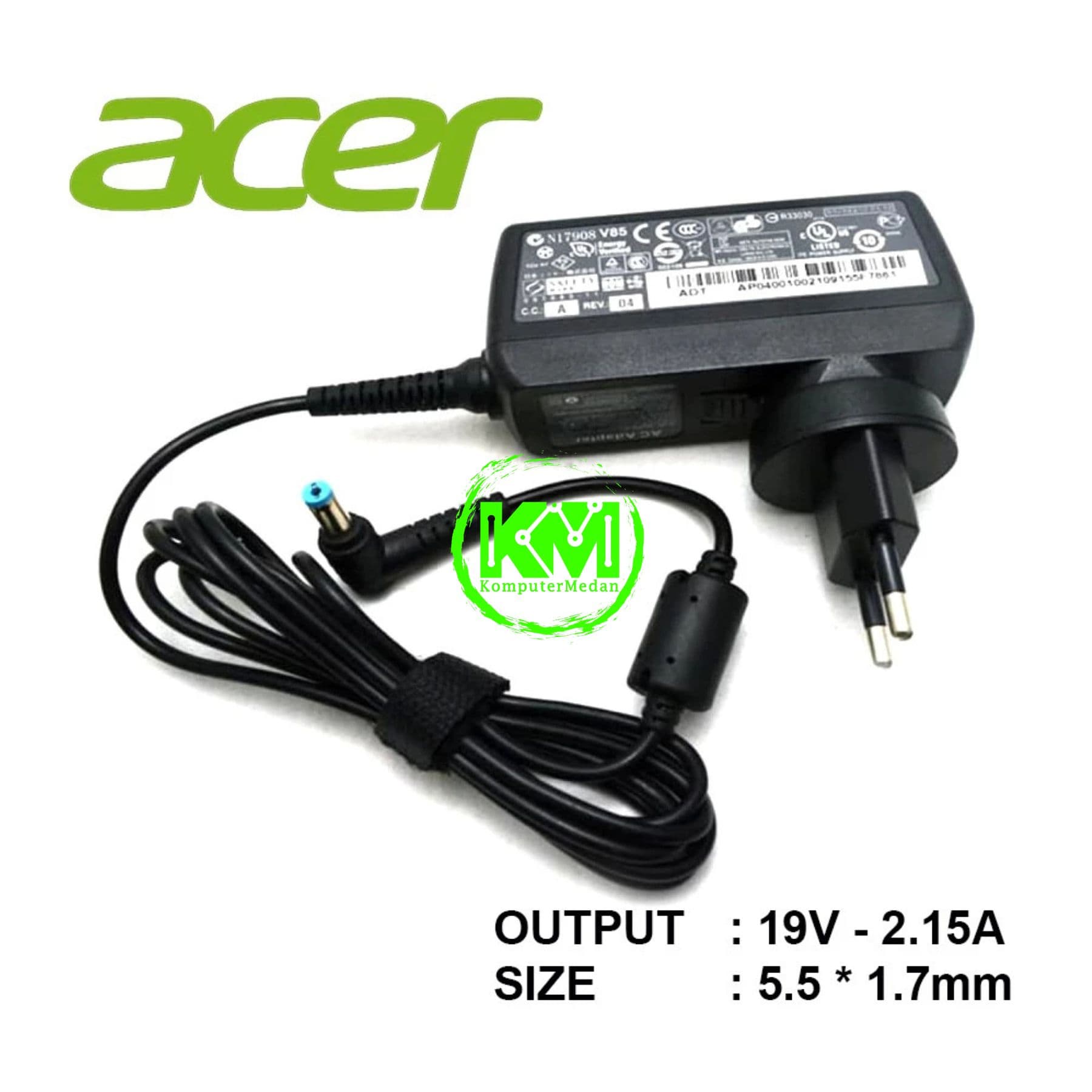 ACER ADAPTOR MINI ORIGINAL19V-2.15A (5.5*1.7) 33W - Image 2
