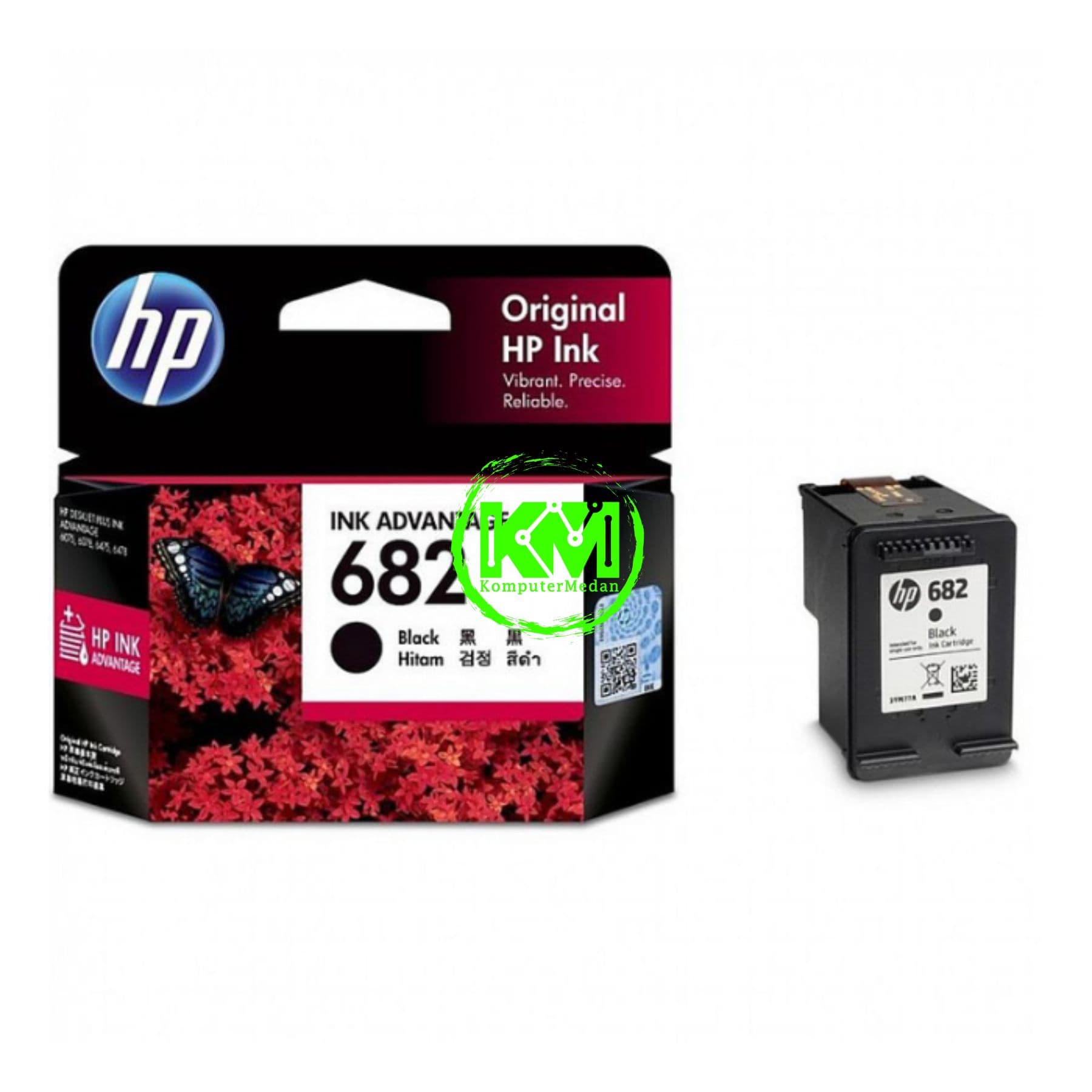 HP CARTRIDGE 682 BLACK PRINTER - Image 1