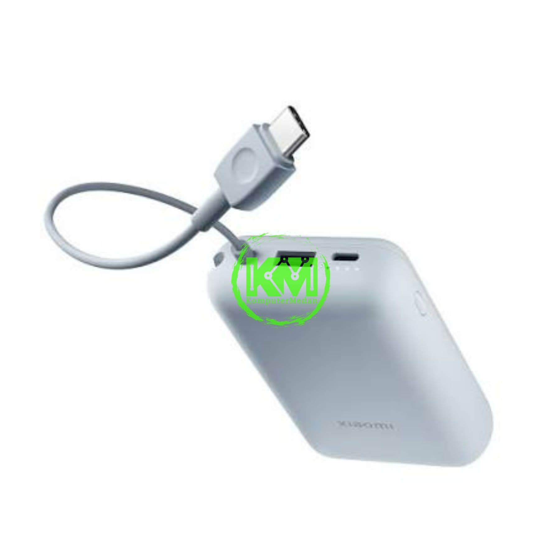 XIAOMI POWER BANK 10000 MAH INTEGRATED CABLE - ICE BLUE - Image 3