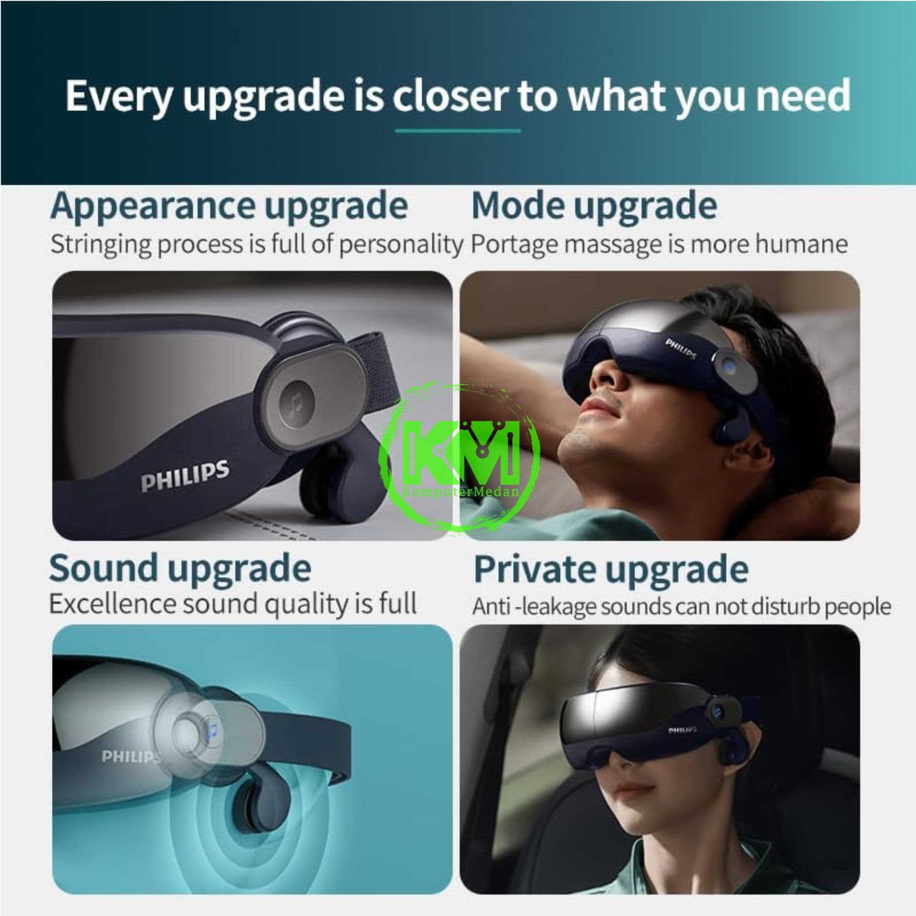 PHILIPS MASSAGE EYES BONE TRANSMISSION - PPM2702 - Image 2