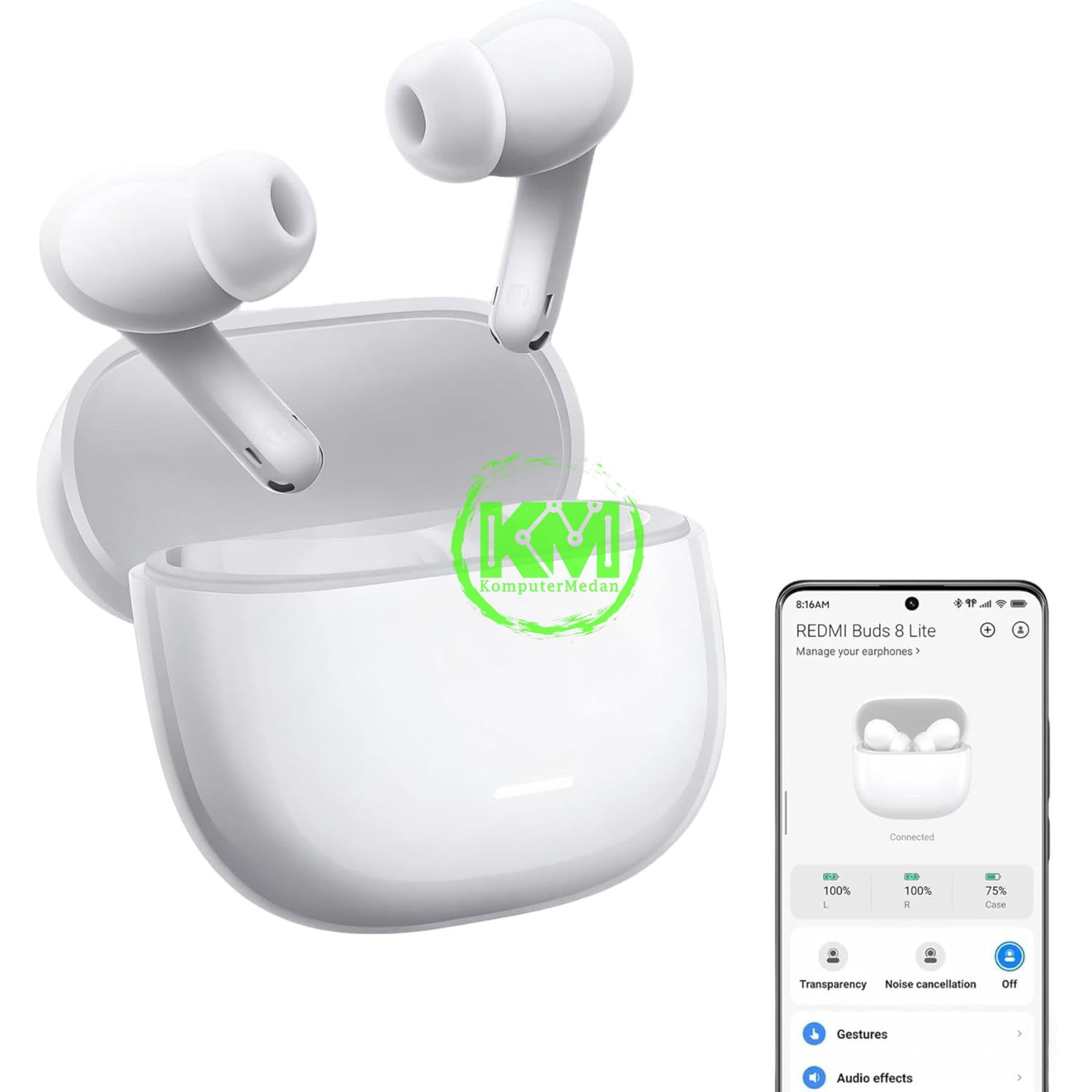 XIAOMI REDMI BUDS 8 LITE - WHITE - Image 2