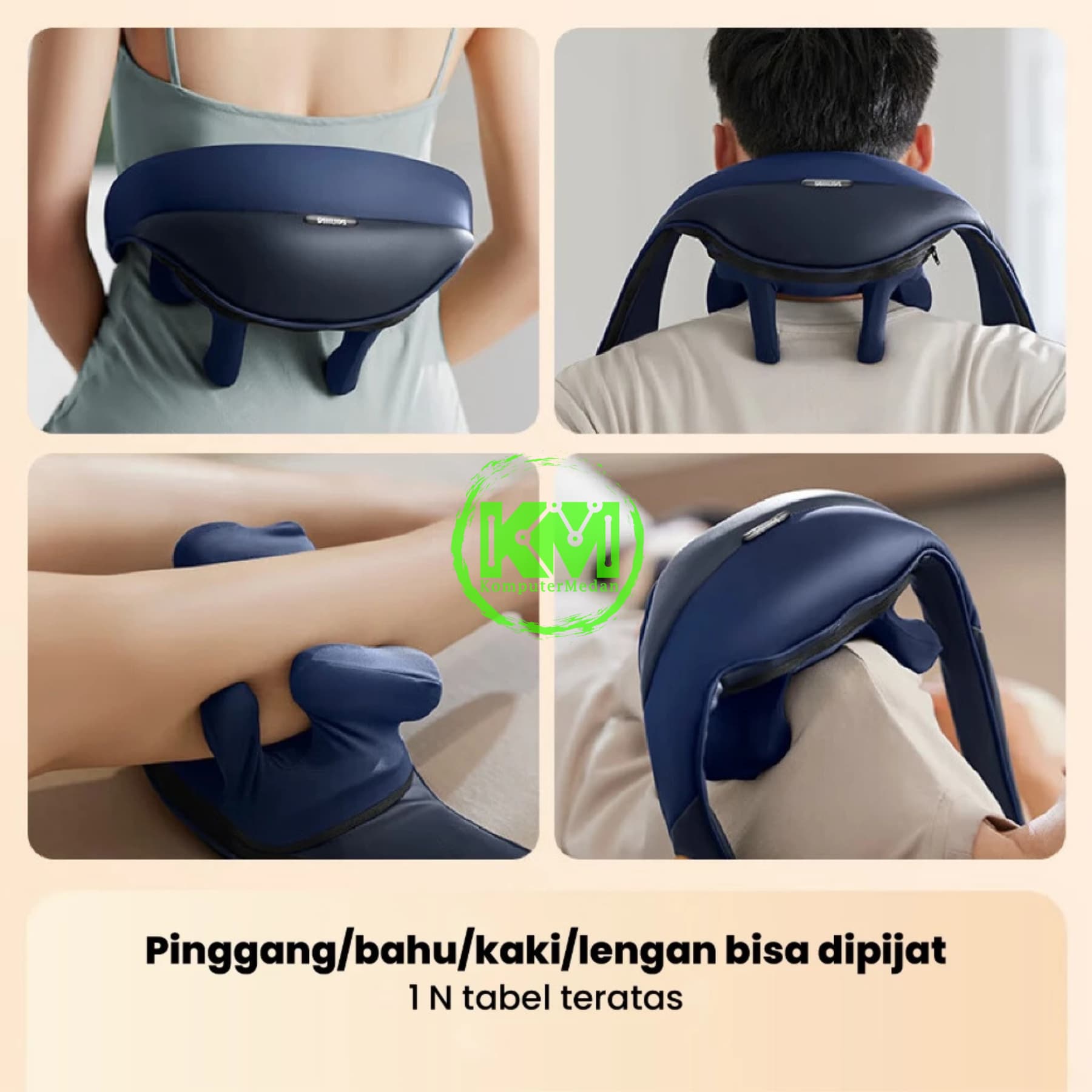 PHILIPS NECK SHOULDER MASSAGER WIRELESS CLAMP - PPM3522 - Image 3