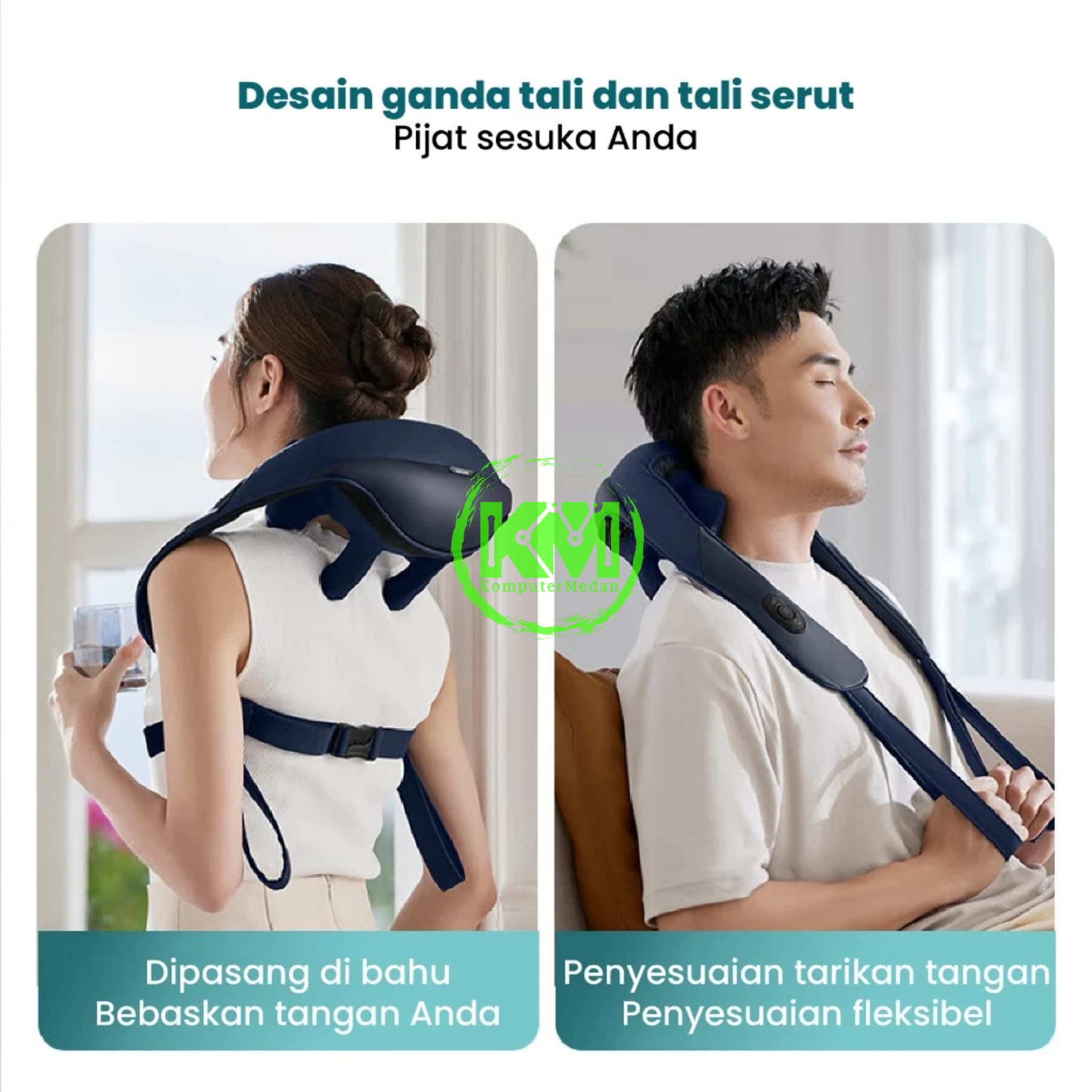 PHILIPS NECK SHOULDER MASSAGER WIRELESS CLAMP - PPM3522 - Image 2