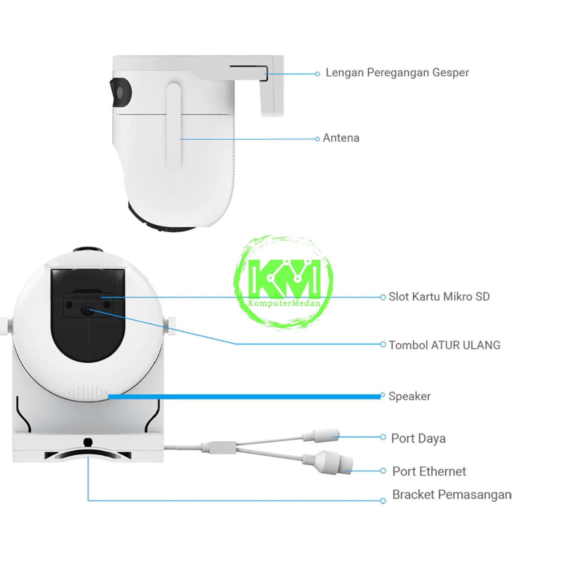 EZVIZ H9C 3MP 2K DUAL LENS SMART HOME - Image 3