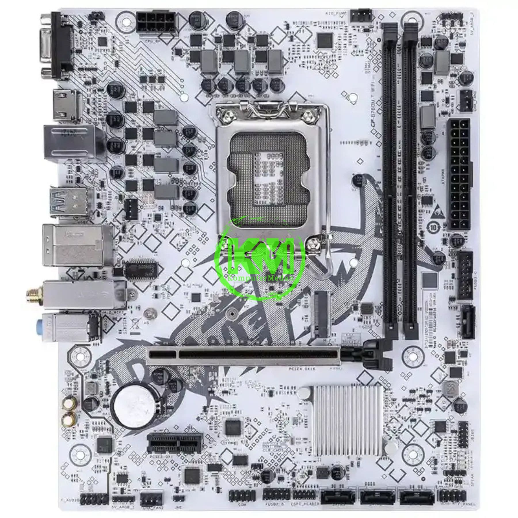 COLORFUL BATTLE AX B760M-T WIFI DDR5 V20 (FULL WHITE) MOTHERBOARD - Image 2