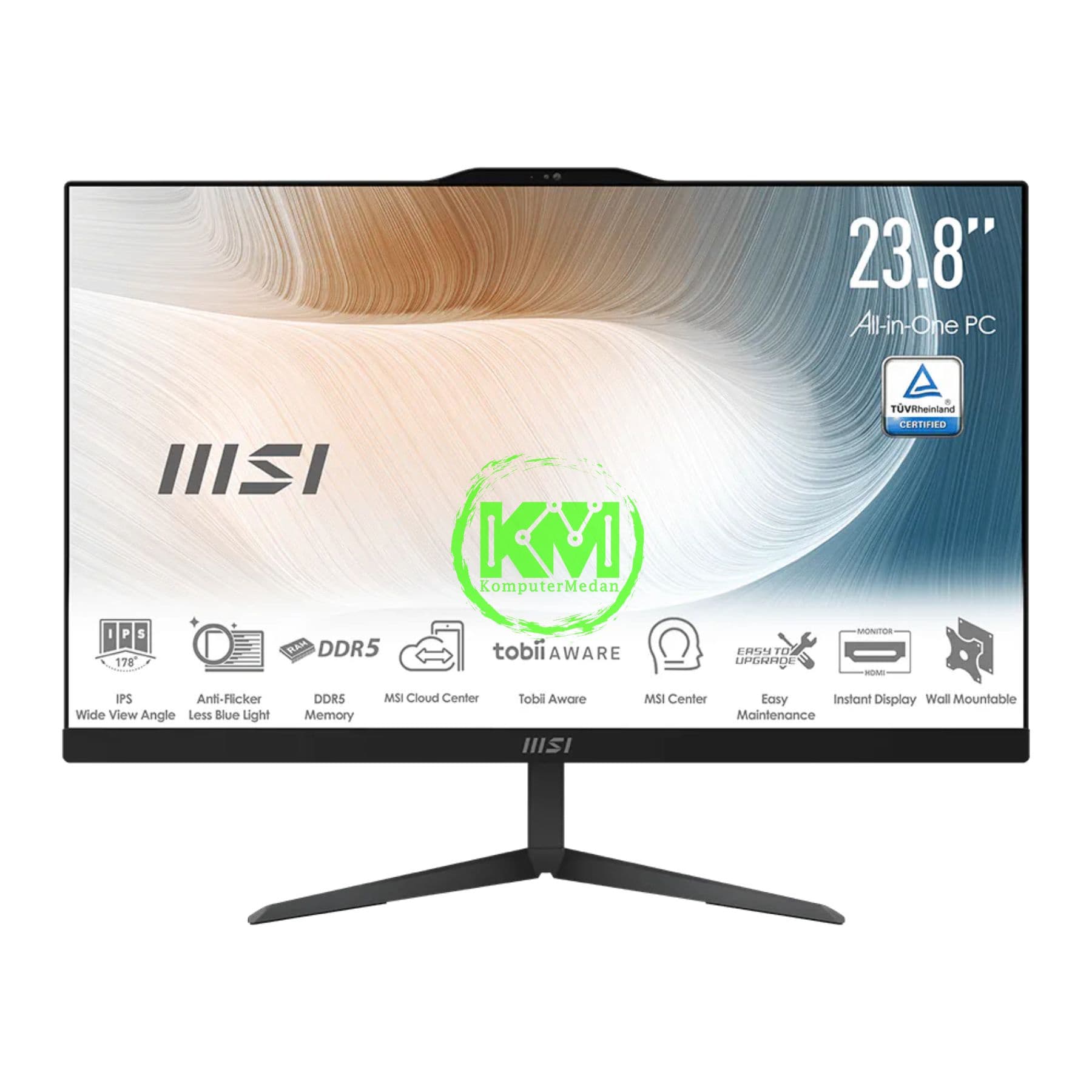 MSI 9S6-AE0721-2266 MODERN AM242 1M "23.8" PC AIO - BLACK