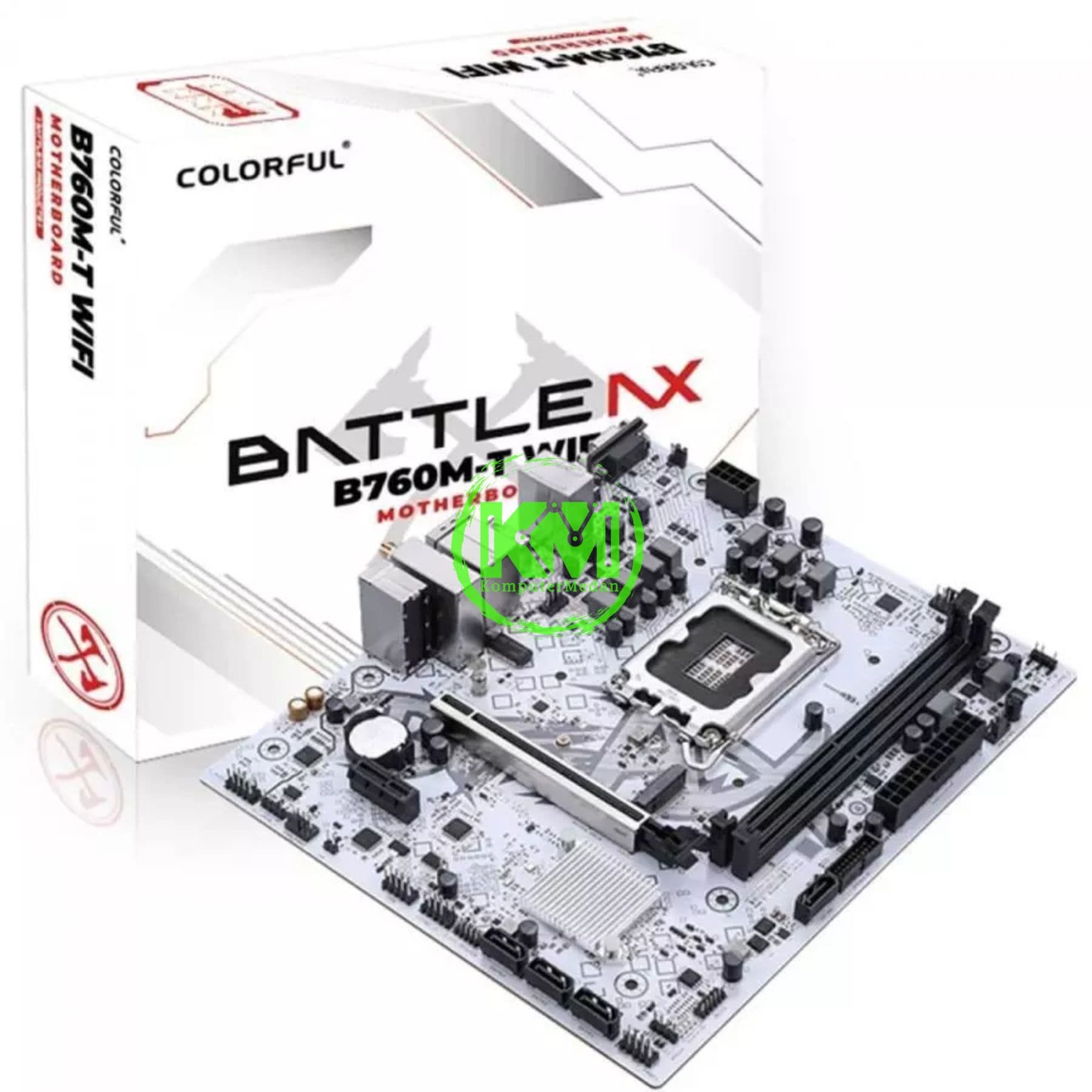 COLORFUL BATTLE AX B760M-T WIFI DDR4 V21A (FULL WHITE) MOTHERBOARD